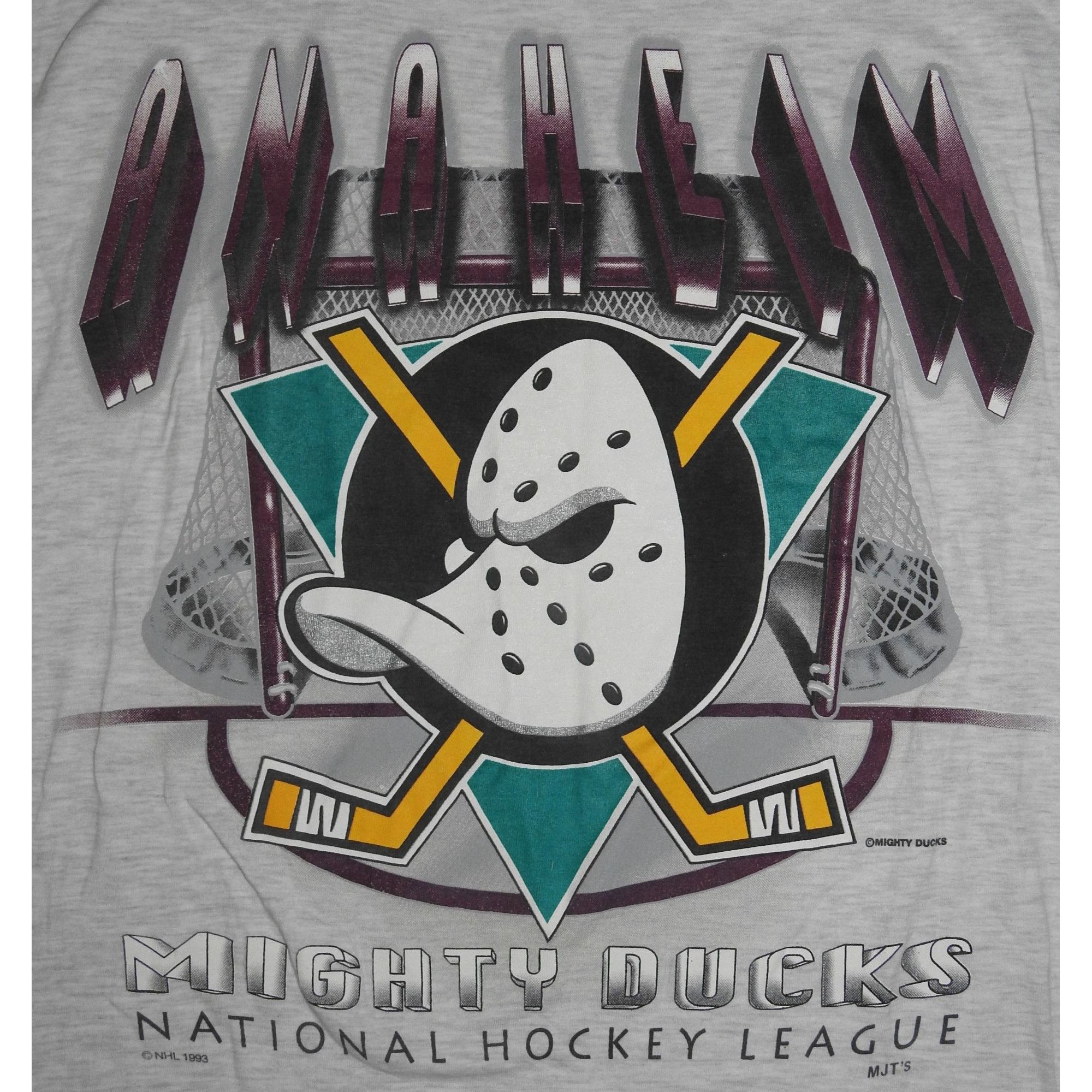 NHL Vintage 1993 Anaheim Mighty Ducks Pure Magic Long Sleeve T-S Size US M / EU 48-50 / 2 - 4 Thumbnail