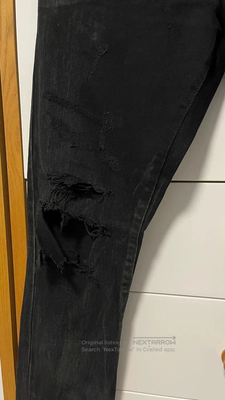 Saint Laurent Paris Saint Laurent Black Ripped Jeans D02. Size US 31 - 2 Thumbnail