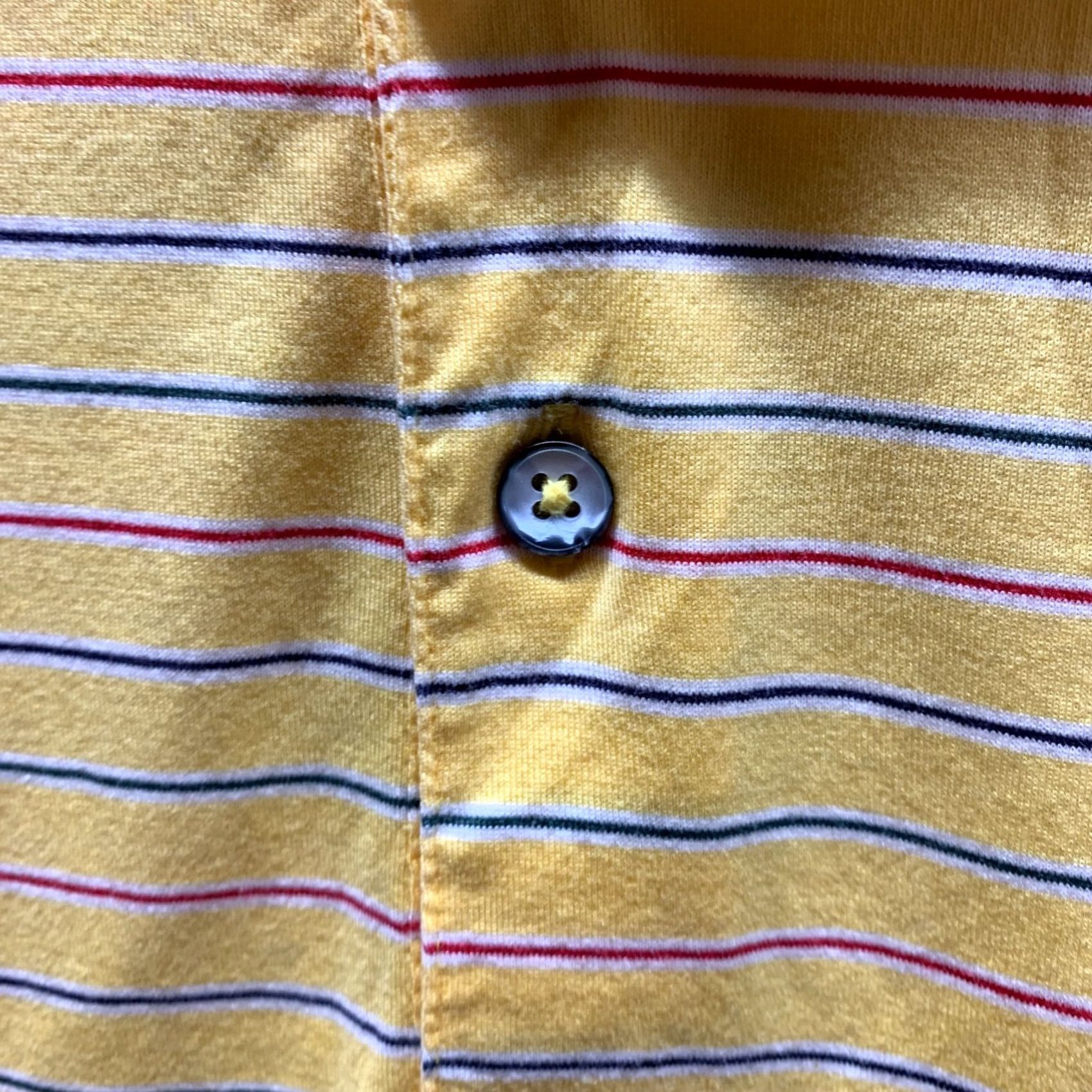 Vintage VINTAGE Fairway & Greene Polo Shirt Adult Large Yellow Striped Cotton Mens Size US L / EU 52-54 / 3 - 7 Thumbnail