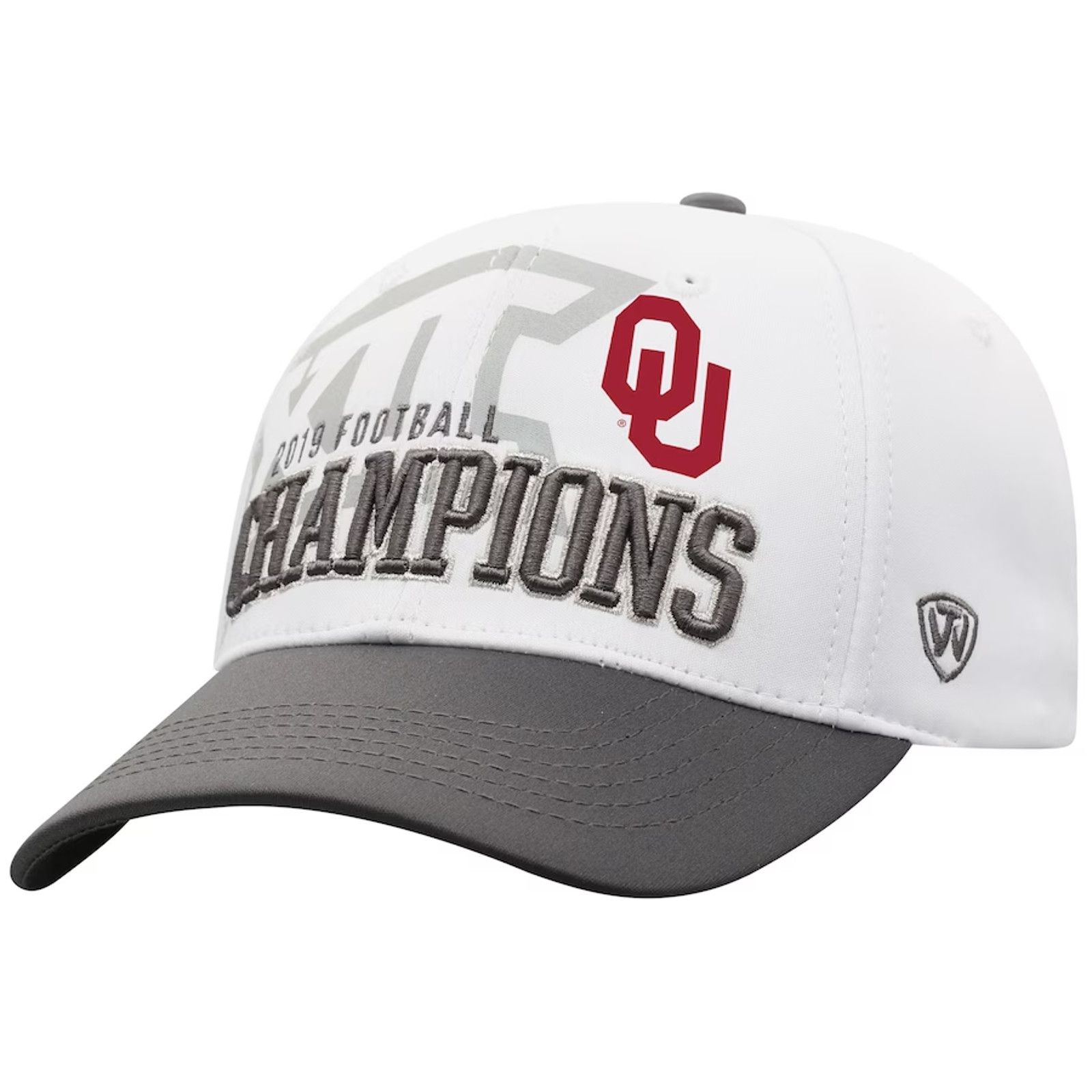 Other Oklahoma Sooners Hat 2019 Football Champions White Fanatics Size ONE SIZE - 3 Thumbnail