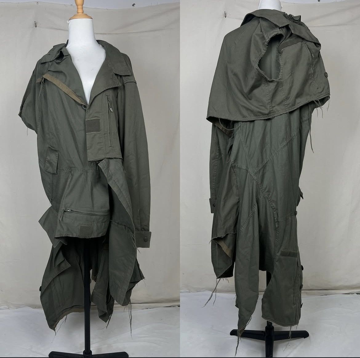 Yohji Yamamoto Yohji Yamamoto Y'S RED LABEL Deconstructed Military Coat Size US M / EU 48-50 / 2 - 5 Thumbnail
