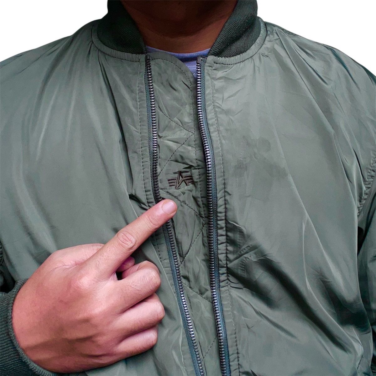 Alpha Industries Alpha Industries MA-1 Green Bomber Jacket Size Small Size US M / EU 48-50 / 2 - 4 Thumbnail