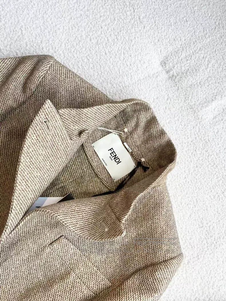 Fendi Fendi Wool khaki coat Size S / US 4 / IT 40 - 4 Thumbnail