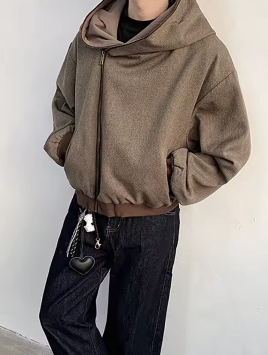 Japanese Brand 2 way Zip Outer Hoodie Size US XXL / EU 58 / 5 - 2 Thumbnail