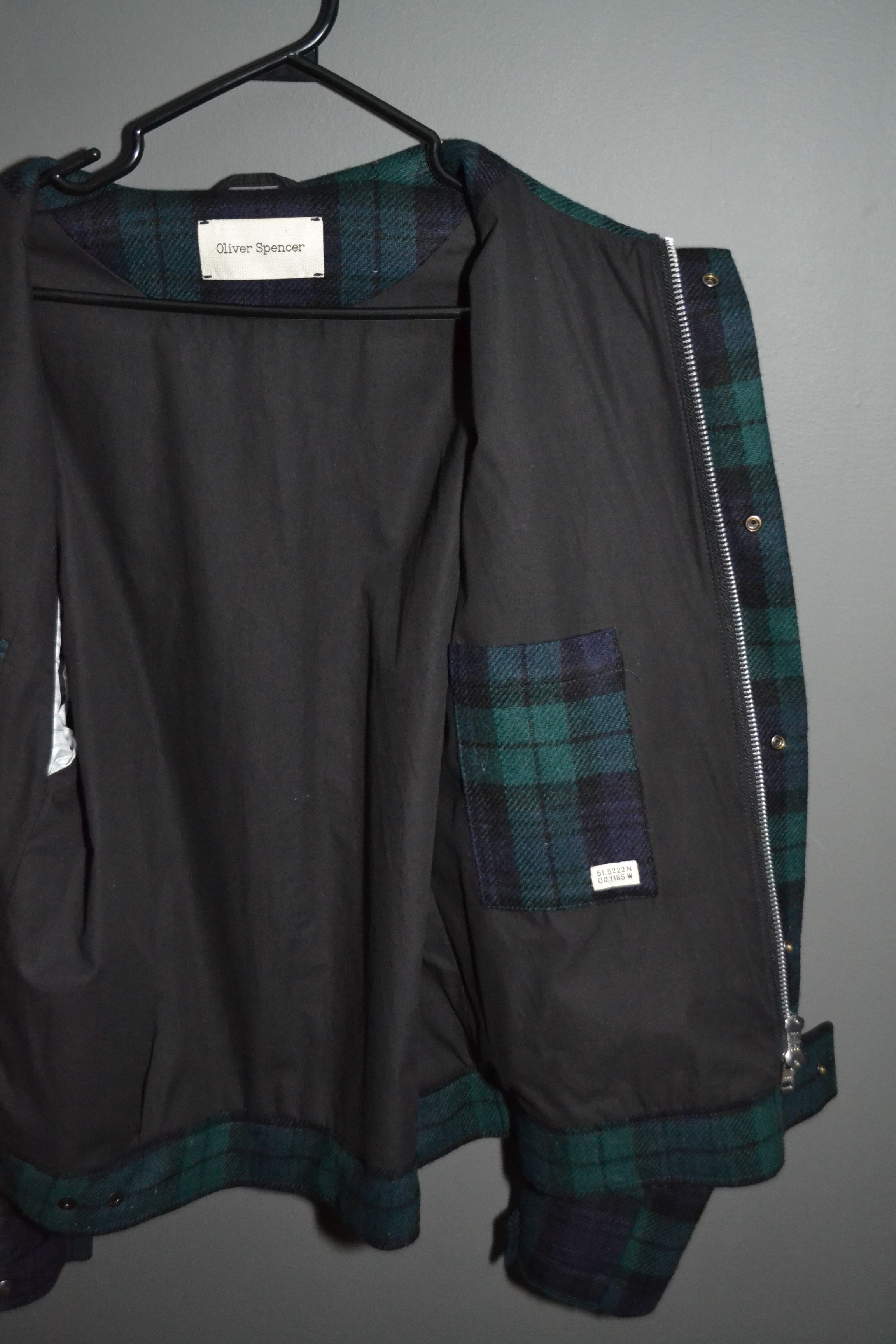 Oliver Spencer Oliver Spencer Woolen 40 size Plaid High Neck Jacket Size US L / EU 52-54 / 3 - 13 Thumbnail