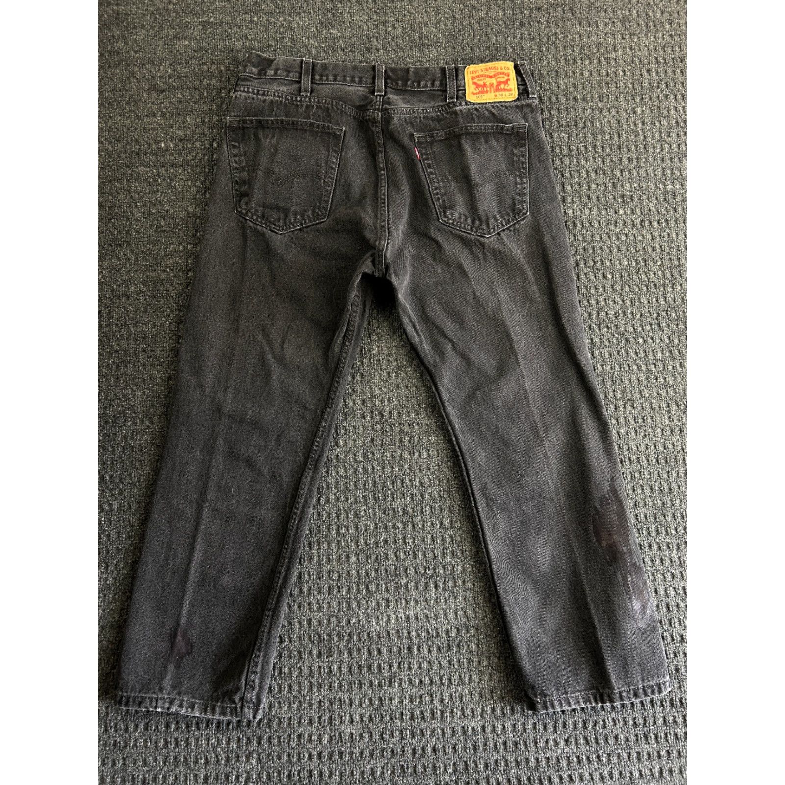 Levi's VINTAGE Levi’s 505 Jeans Denim Black 38 x 29 Men’s Straight Regular 80s 90s Grunge Hip Hop Rock USA Jeans Size US 38 / EU 54 - 2 Thumbnail