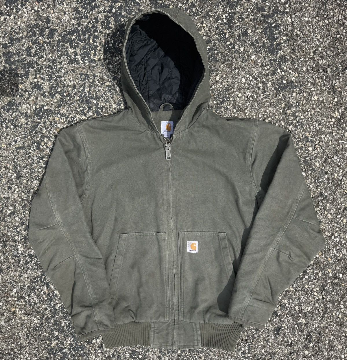 Carhartt Carhartt Moss Green Hooded Jacket Detroit Active 104050 MOS Size US M / EU 48-50 / 2 - 1 Thumbnail