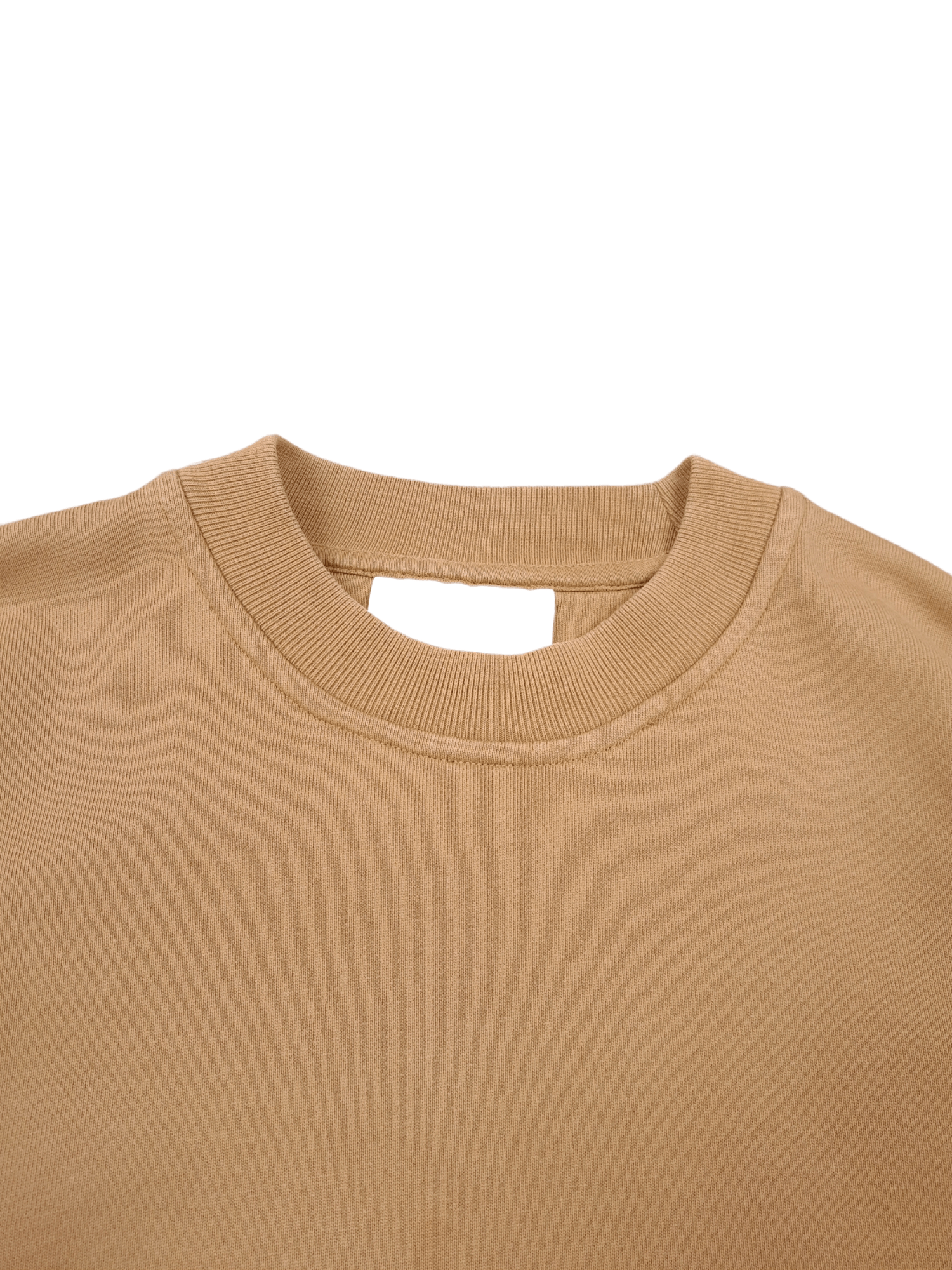 H&M 💎 H&M Premium Blank Staples Honey Brown Crewneck Sweatshirt Size US S / EU 44-46 / 1 - 3 Thumbnail