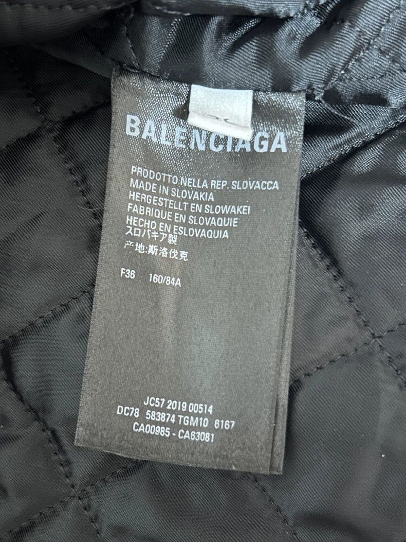 Balenciaga Balenciaga size 36 Black and red plaid cotton-padded jacke Size L / US 10 / IT 46 - 5 Thumbnail