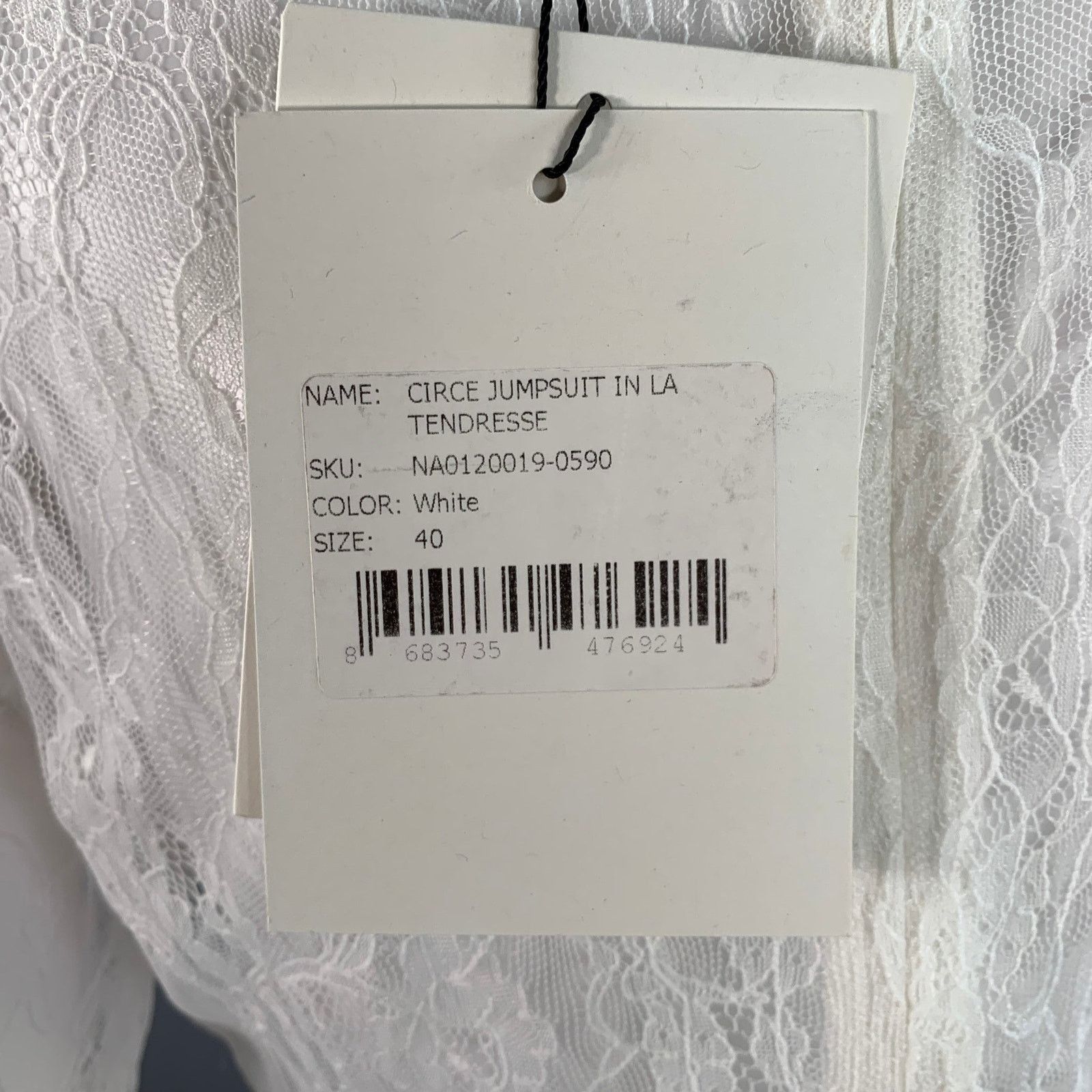 Other Size M White See Through Polyester Lace Bodysuit Size M / US 6-8 / IT 42-44 - 5 Thumbnail