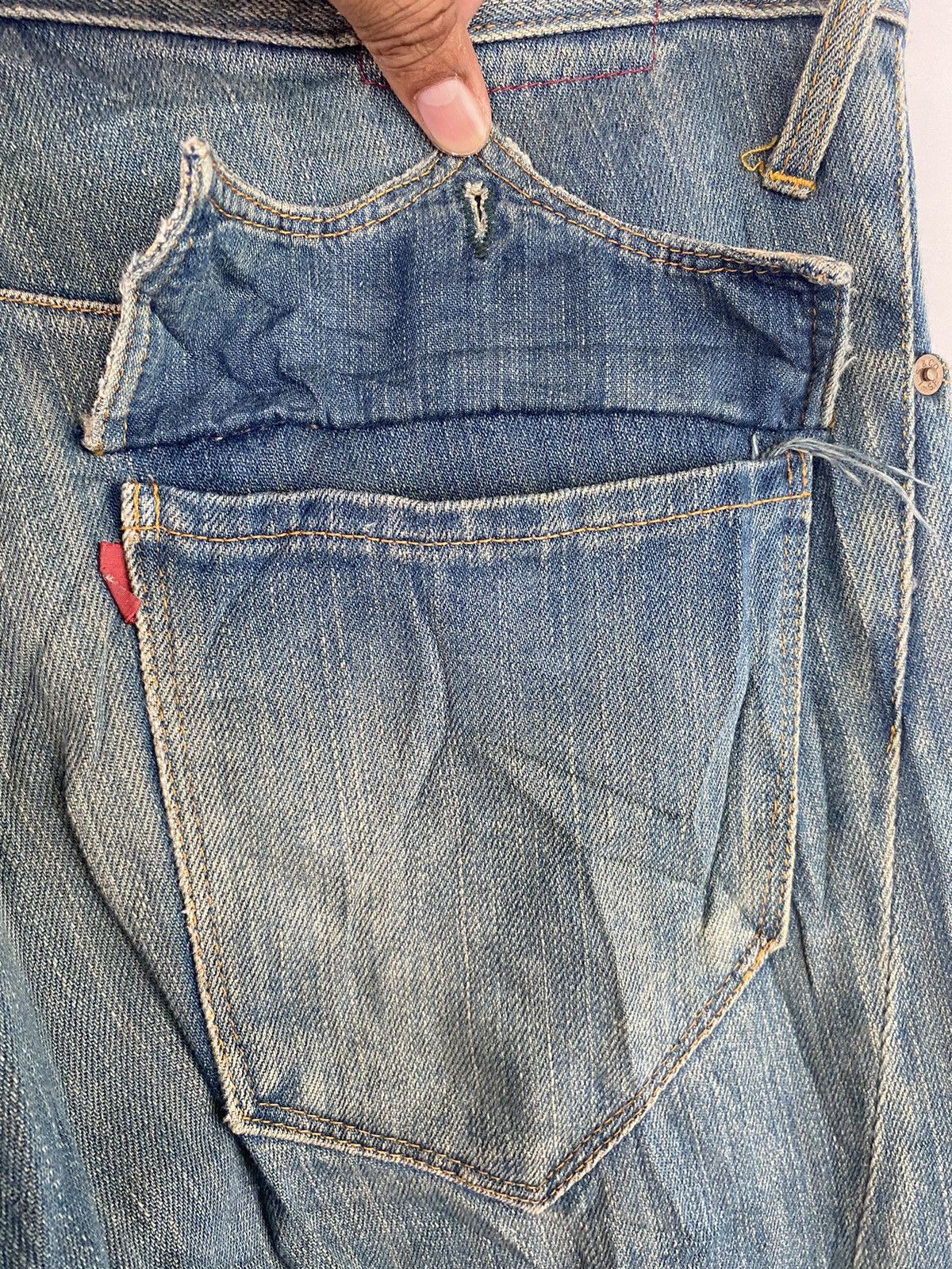 Levi's Levi’s RED Distressed Denim Jeans Pants Made in Italy Size US 34 / EU 50 - 11 Thumbnail