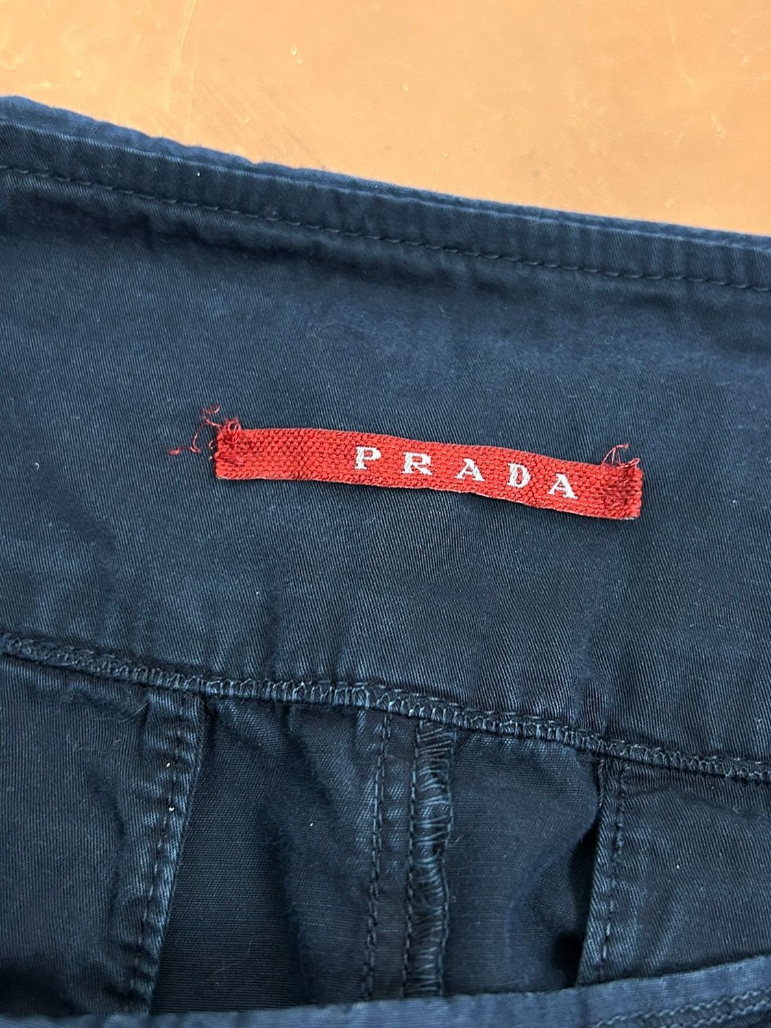 Prada 00s Vintage Prada 2006 Red Tag Mini Skirt In Blue Size 26" / US 2 / IT 38 - 12 Thumbnail