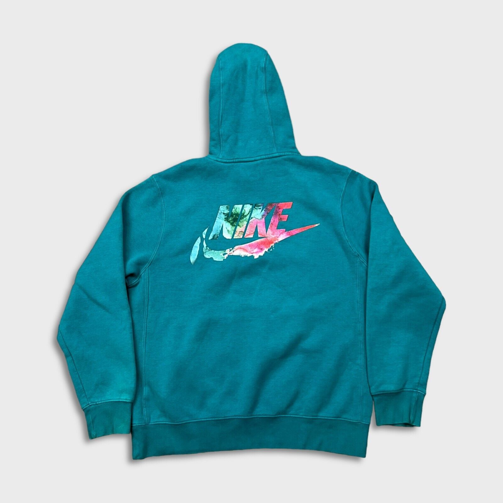 Nike × Vintage Nike Sportswear Hoodie Medium Blue Swoosh Box Logo Hooded Size US M / EU 48-50 / 2 - 3 Thumbnail