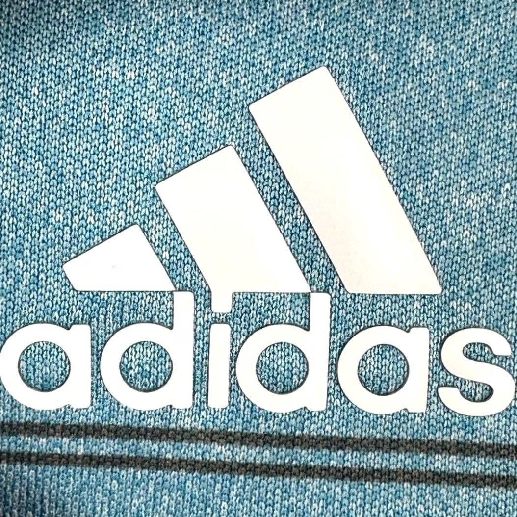 Adidas Adidas Golf Polo Shirt Mens Medium Stripe Blue Short Sleeve Collared Breathable Performance Golf Casual EUC Size US M / EU 48-50 / 2 - 4 Thumbnail