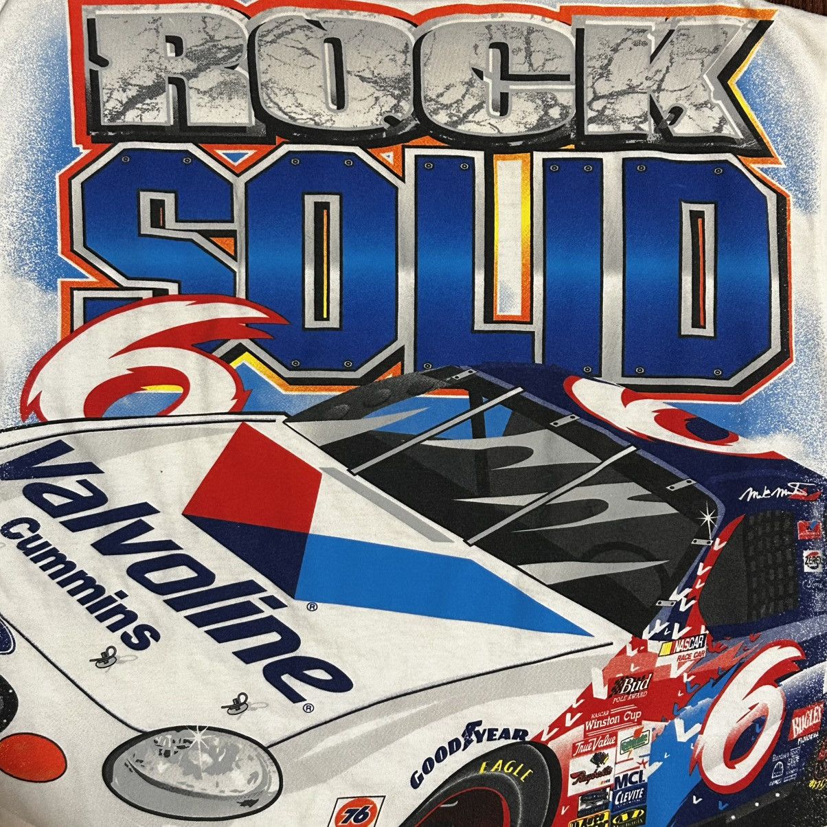 NASCAR × Vintage Vintage Mark Martin Nascar White T-Shirt Size US XL / EU 56 / 4 - 7 Thumbnail