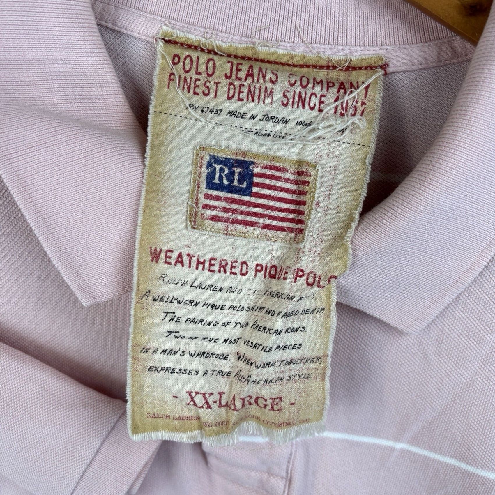 Vintage VINTAGE Polo Jeans Polo Shirt Mens 2XL Pink Striped Logo Button Short Sleeve Casual Travel 100% Cotton Men Regular None Mens Size US XXL / EU 58 / 5 - 3 Thumbnail