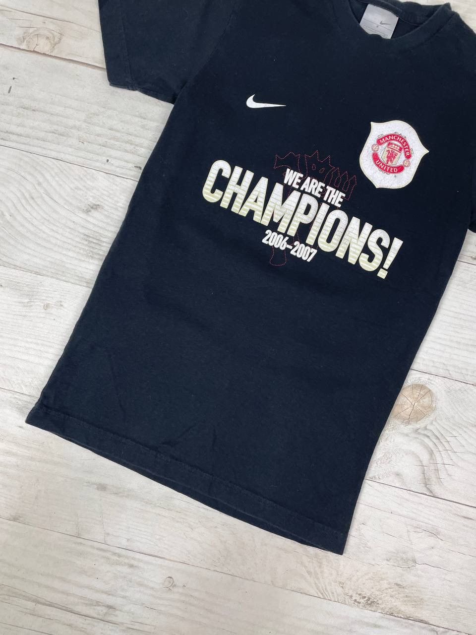 Nike Vintage Nike Manchester United 2006 2007 Champions T Shirt Size US S / EU 44-46 / 1 - 3 Thumbnail