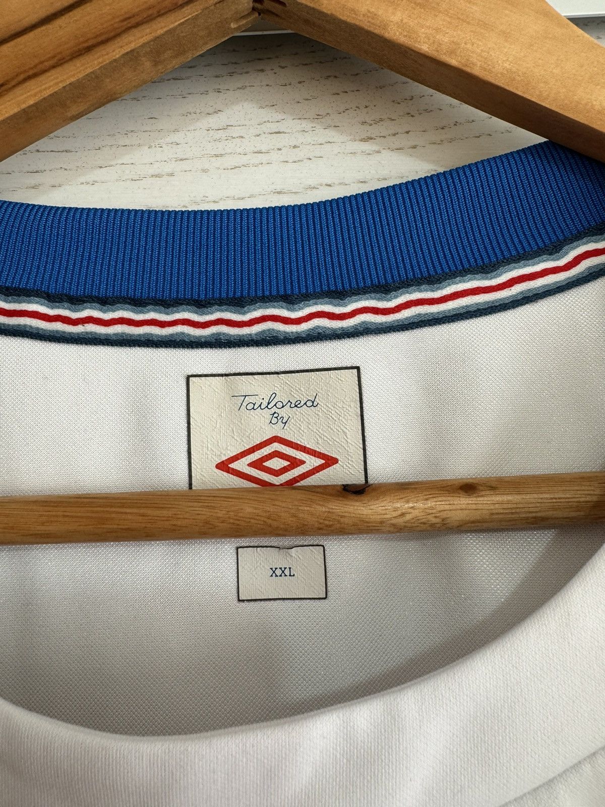 Umbro England Vintage Soccer Top Jersey Football Kit Shirt Size US XXL / EU 58 / 5 - 7 Thumbnail