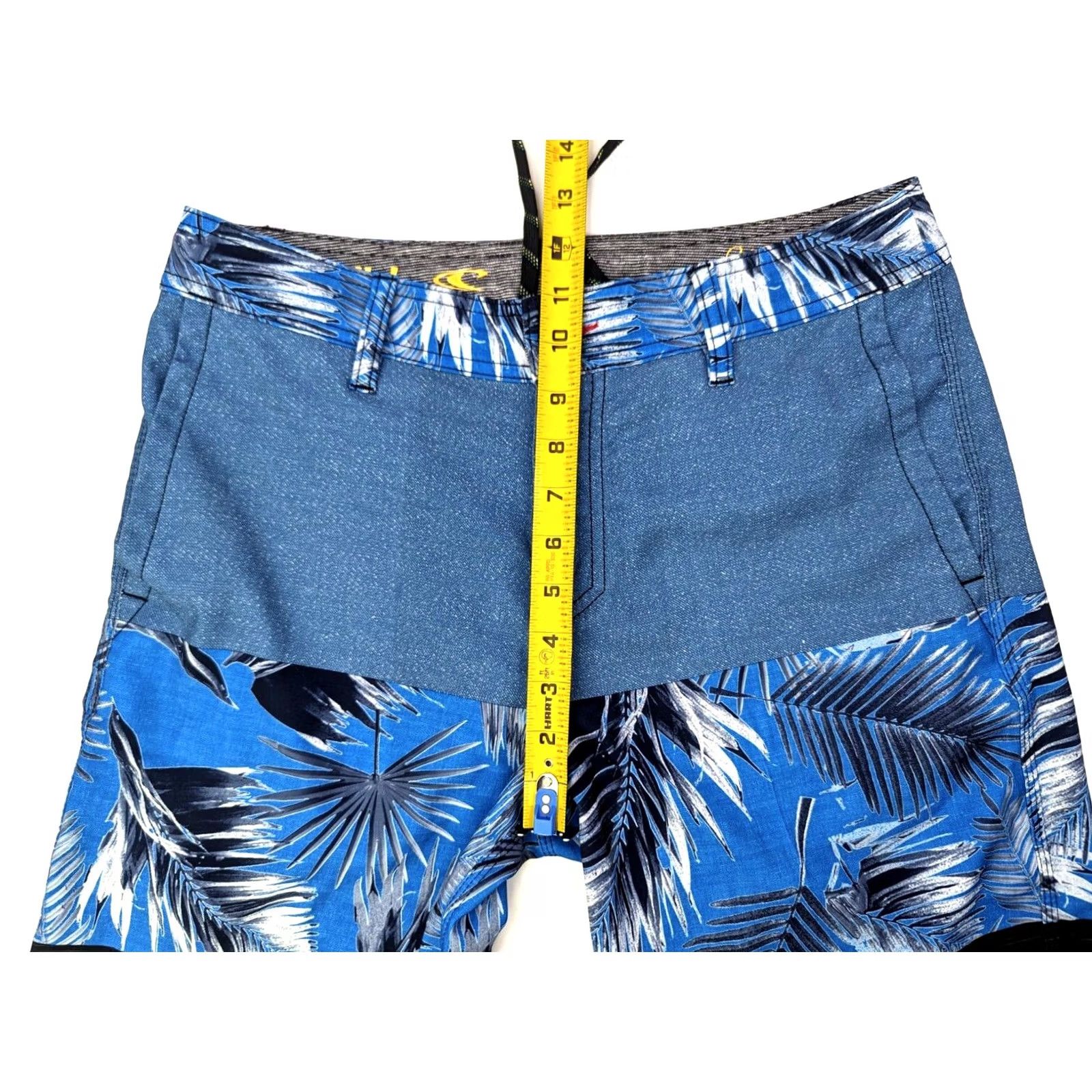 O'Neill O'Neill Board Shorts Men 30 Floral Hawaiian Swim Trunks 10" Inseam Blue Poly Blend Blended Fabric Surf Hawaii Men Size US 30 / EU 46 - 5 Thumbnail