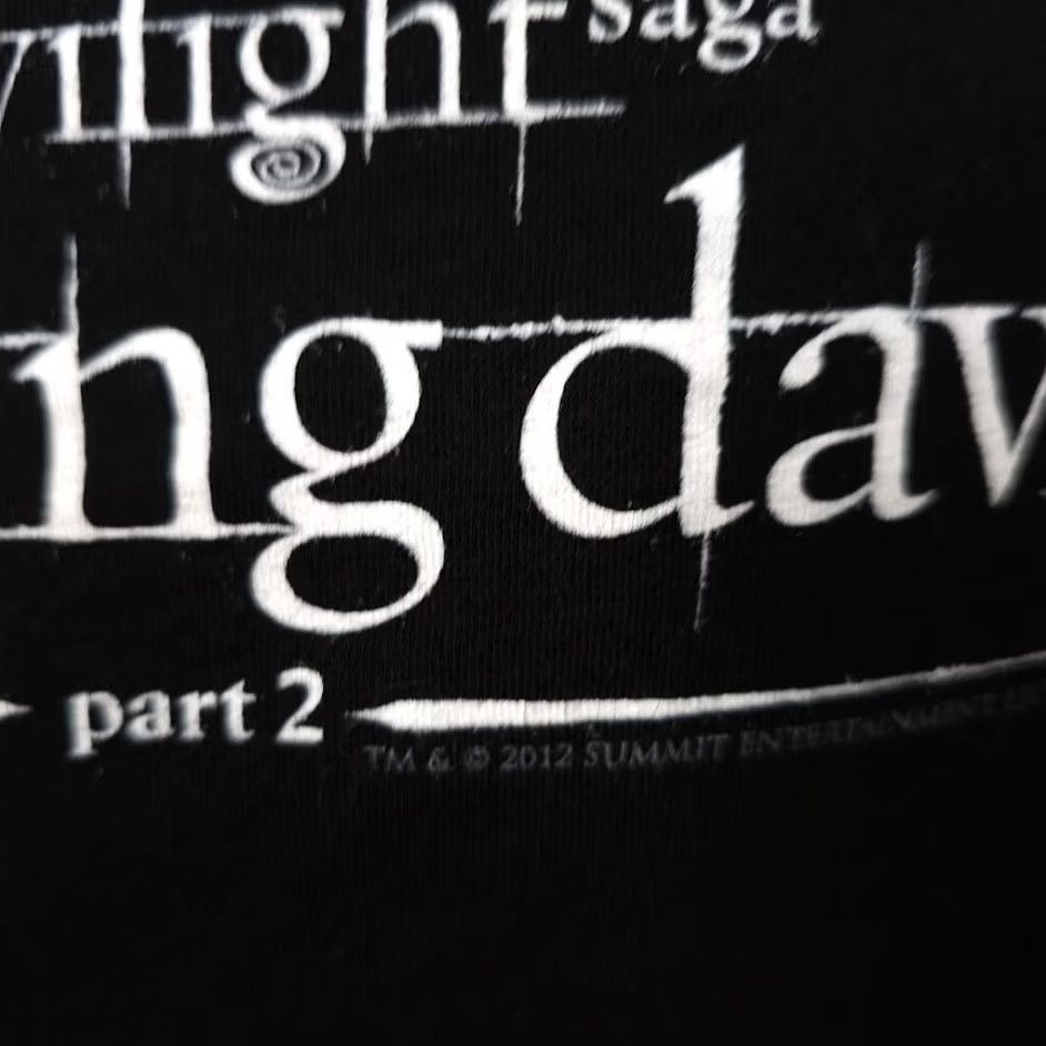 Tultex Twilight Saga T Shirt Womens Size Medium Black Breaking Dawn Part 2 Bella Edward Jacob Shirt Size M / US 6-8 / IT 42-44 - 5 Thumbnail
