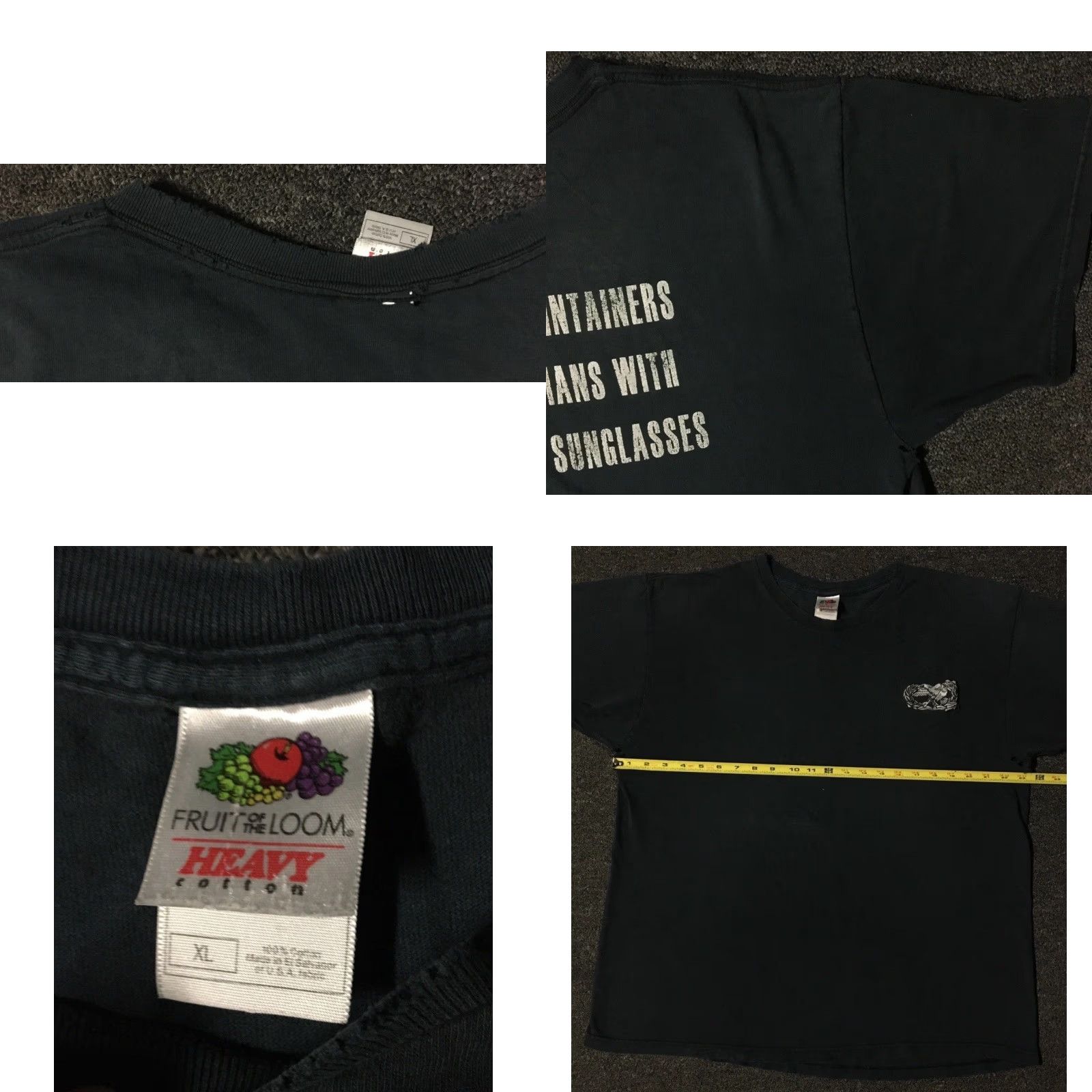 Vintage Vtg Pilots Without Maintainers Are Pedestrians Thrashed Faded Shirt XL Funny Y2K Shirt Size US XL / EU 56 / 4 - 10 Thumbnail