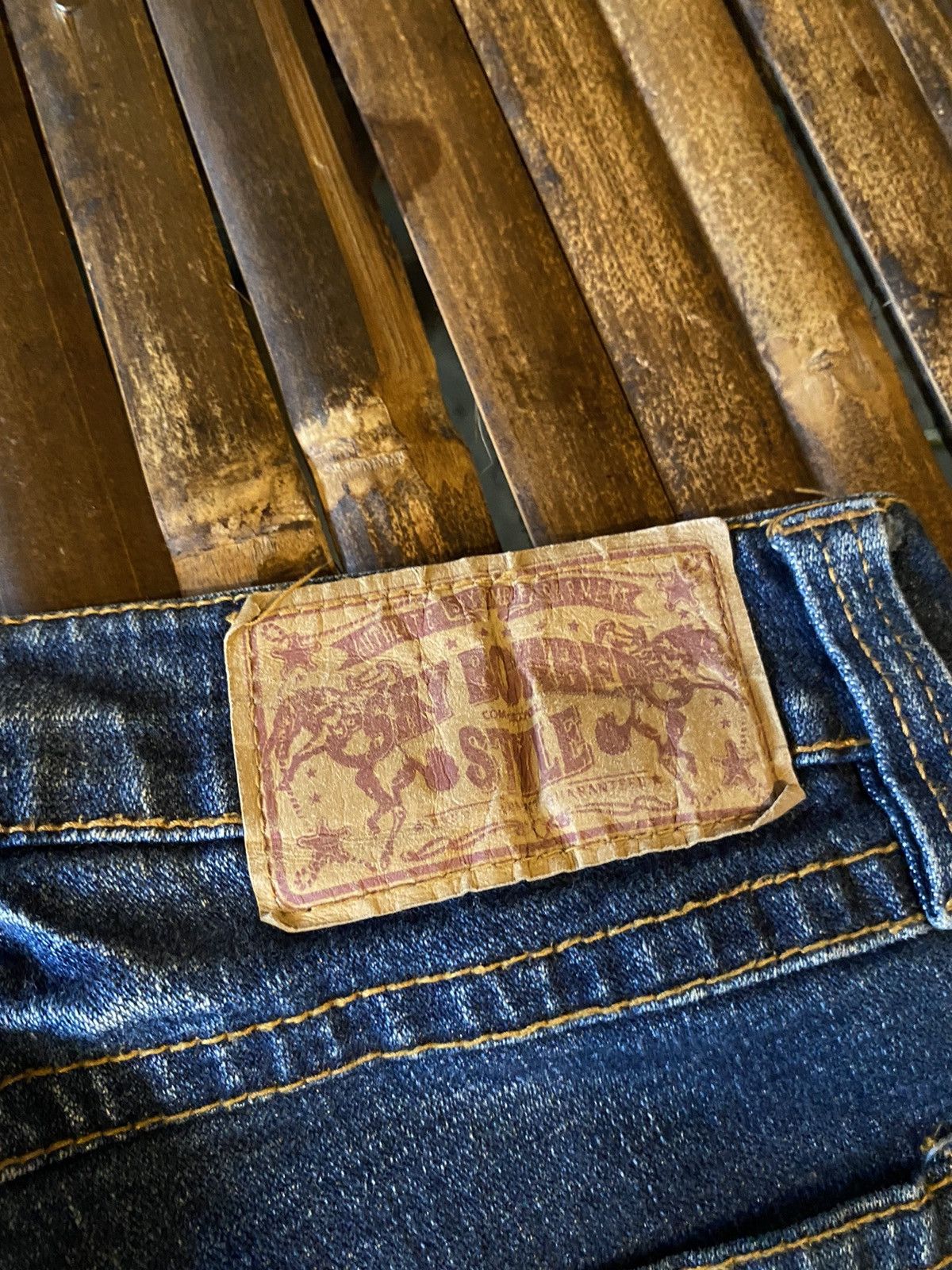 SKY BOMBER DENIM PANTS