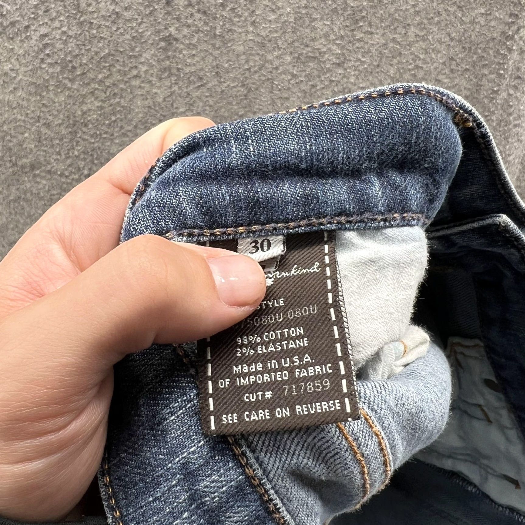 7 For All Mankind 7 For All Mankind Jeans Womens 30 Blue Bootcut Denim Medium Wash USA Regular Stretch Distressed Pockets Logo Embroidered Zip Fly Button Closure Size 30" / US 8 / IT 44 - 3 Thumbnail