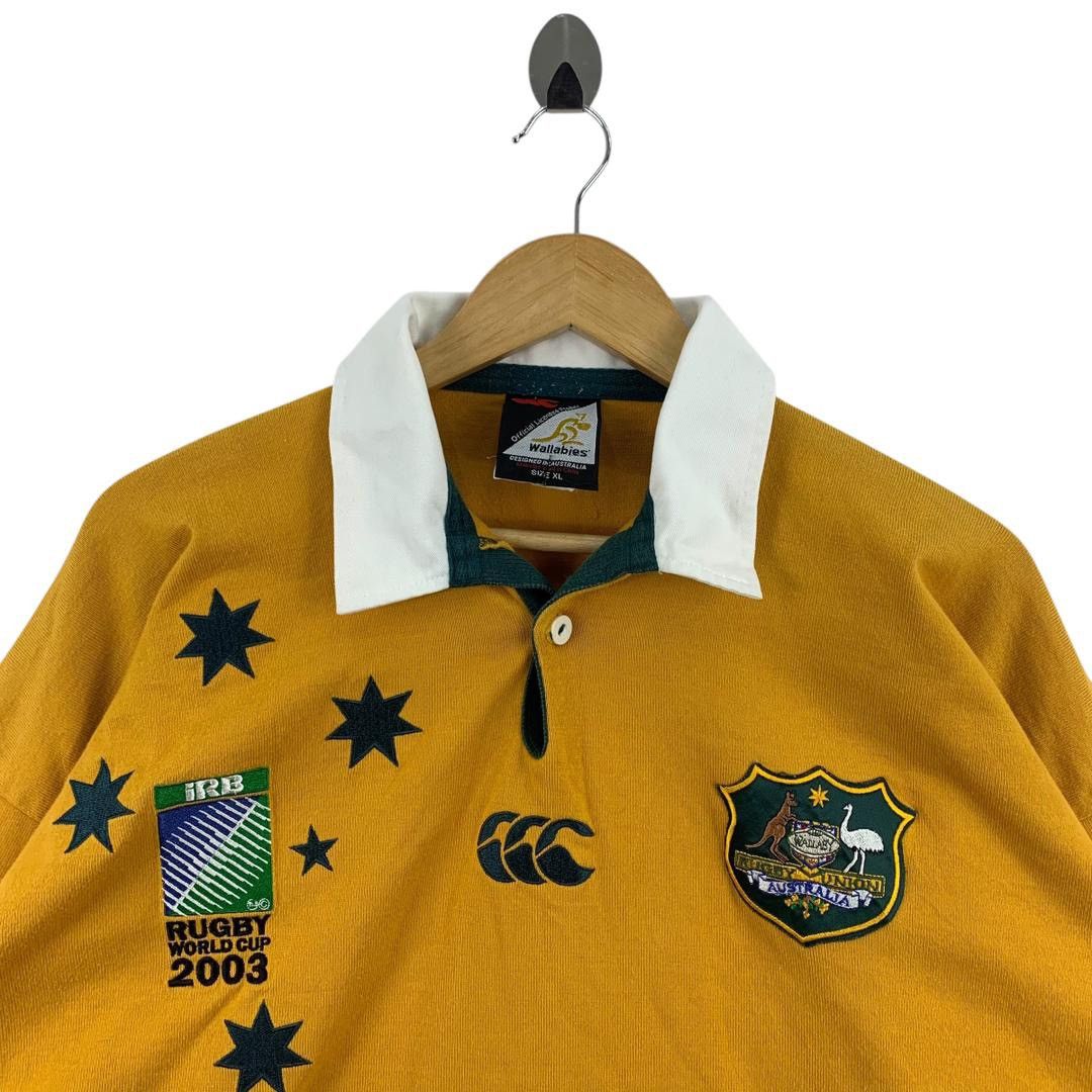 Canterbury of New Zealand × Vintage Vintage CANTERBURY wallabies rugby 2003 long sleeve polo Size US XL / EU 56 / 4 - 2 Thumbnail