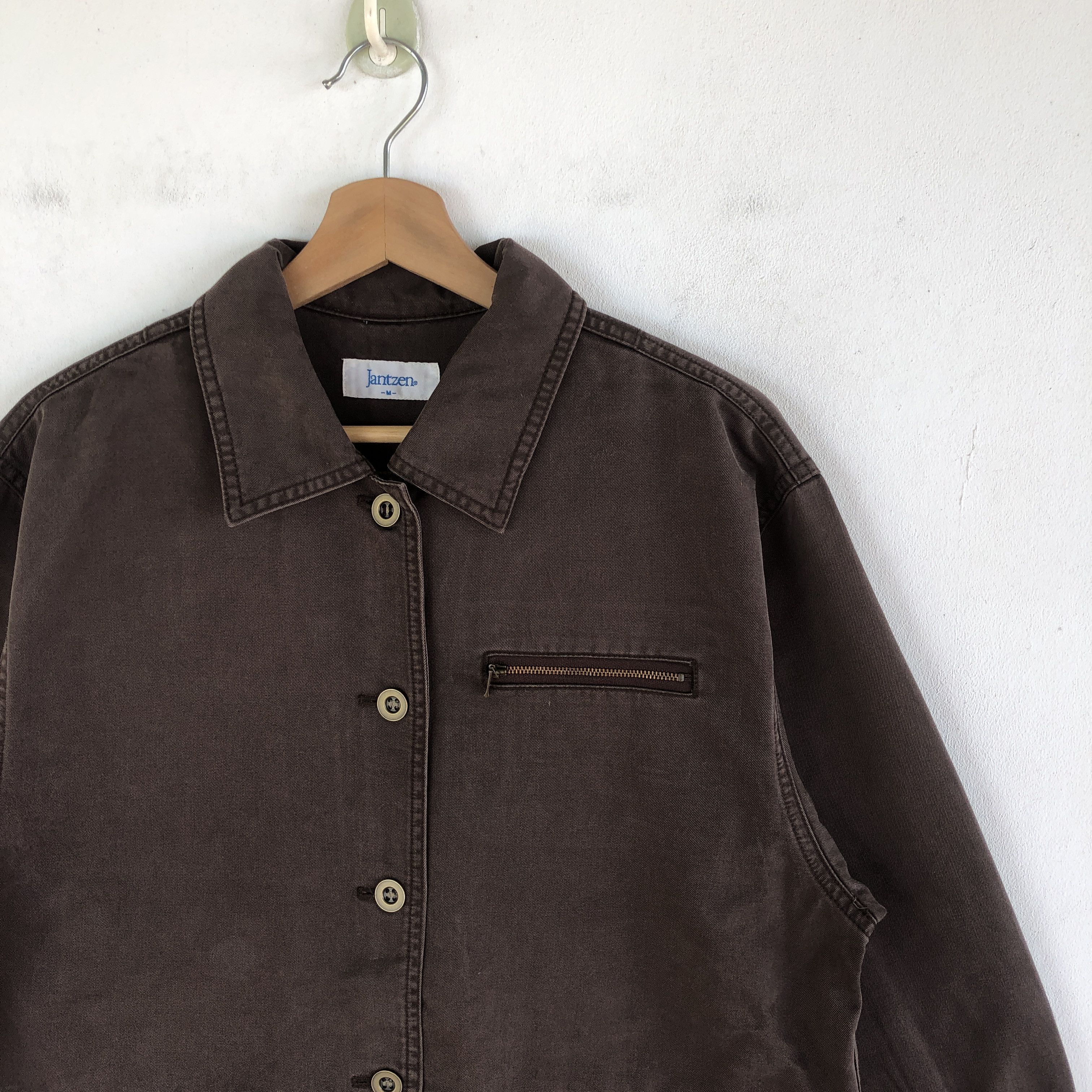 Japanese Brand Vintage Jantzen Chore Jacket Workers Multi Pocket Jackets Size US M / EU 48-50 / 2 - 4 Thumbnail