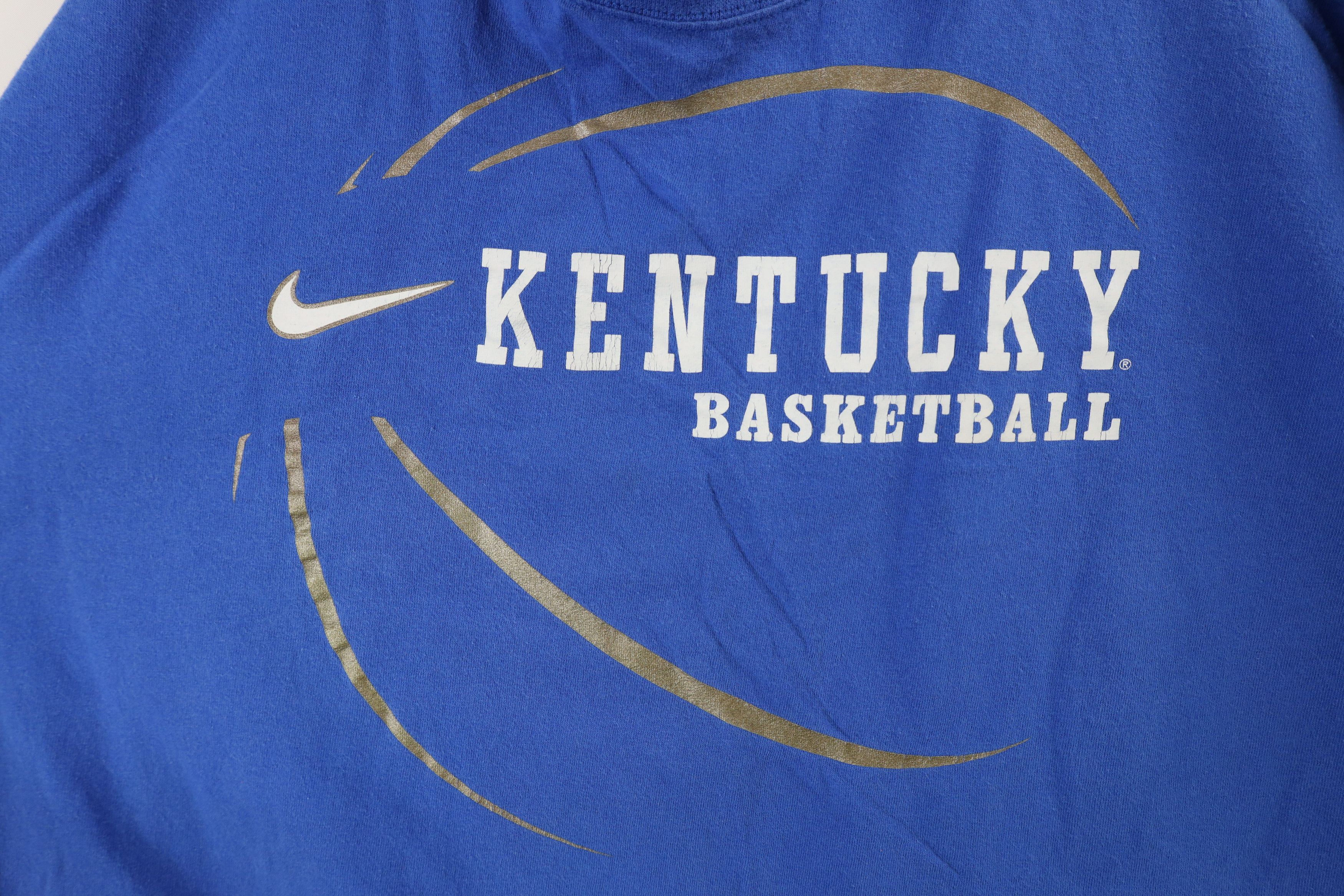 Nike × Vintage Vintage Nike Elite University of Kentucky Basketball T-Shirt Size US XL / EU 56 / 4 - 5 Thumbnail