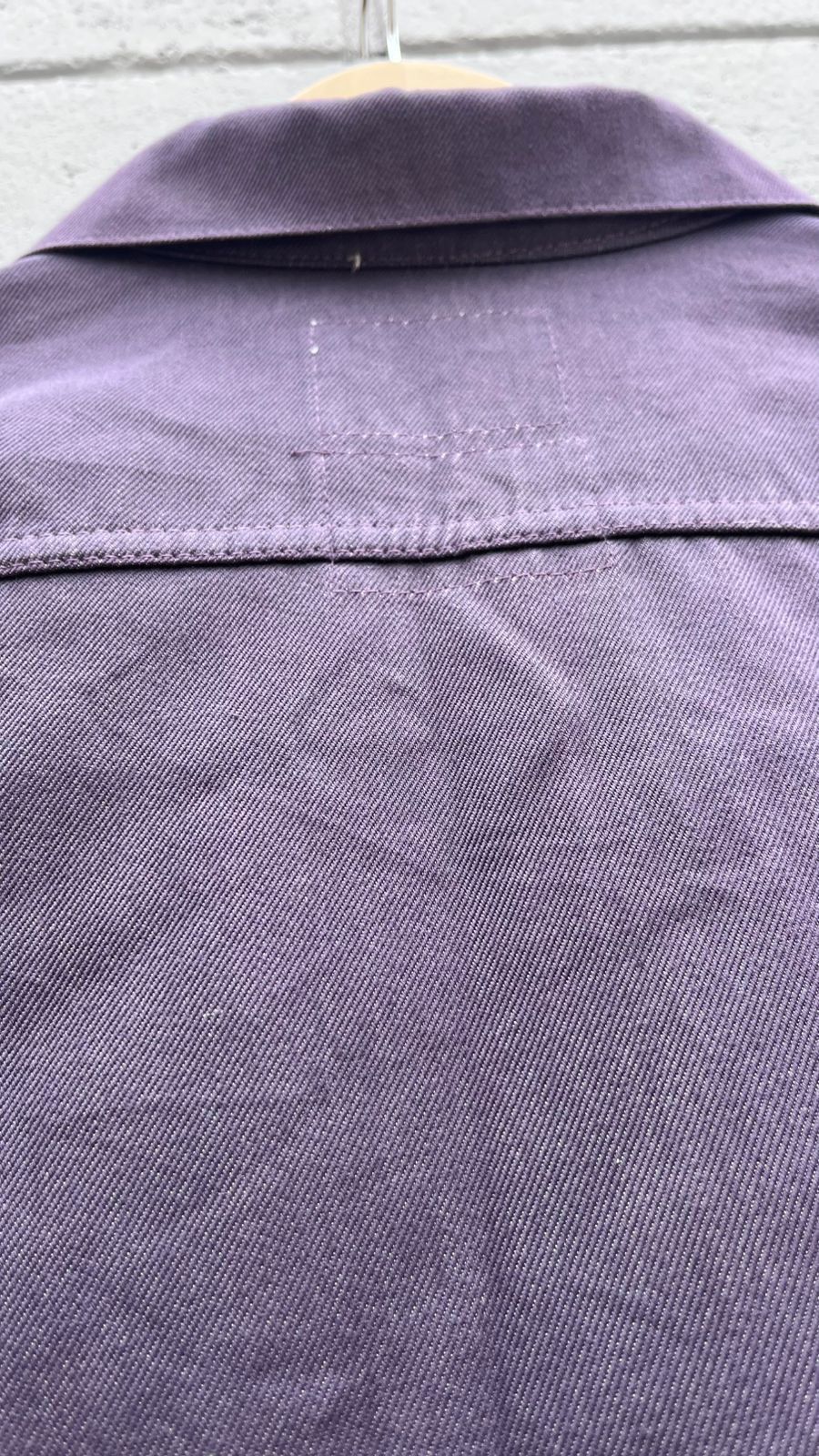 Helmut Lang Helmut Lang Seda Jacket A/W2001 Raw Slik Denim Color Purple Size US XXS / EU 40 - 15 Thumbnail