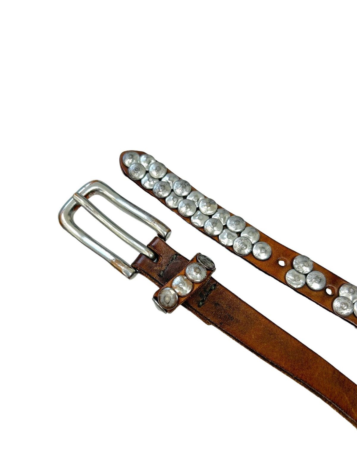 Vintage Vintage Avantgarde Leather Metal thin belt Size ONE SIZE - 2 Thumbnail