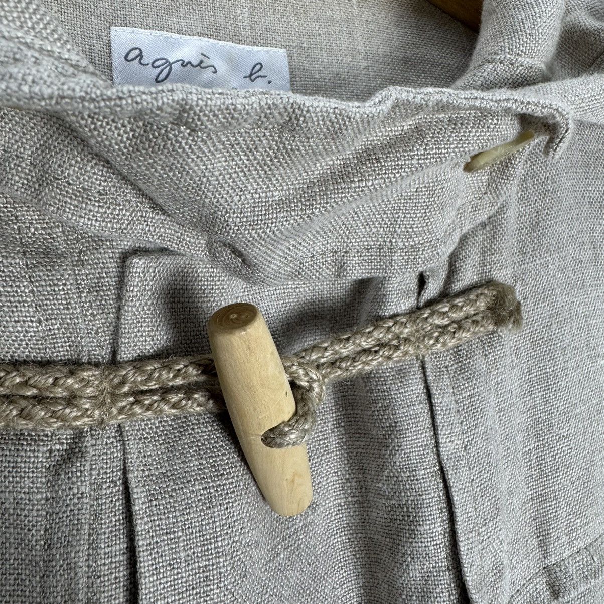 agnes b. ☀️AGNES B HOODIE DUFFLE LINEN JACKET Size M / US 6-8 / IT 42-44 - 5 Thumbnail