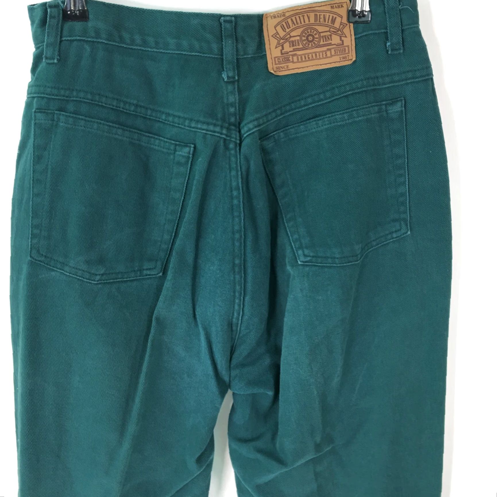 Vintage VINTAGE Memphis Women's Jeans 1980s High Rise Straight Leg Green Size 9/10 Casual Size 30" / US 8 / IT 44 - 4 Thumbnail