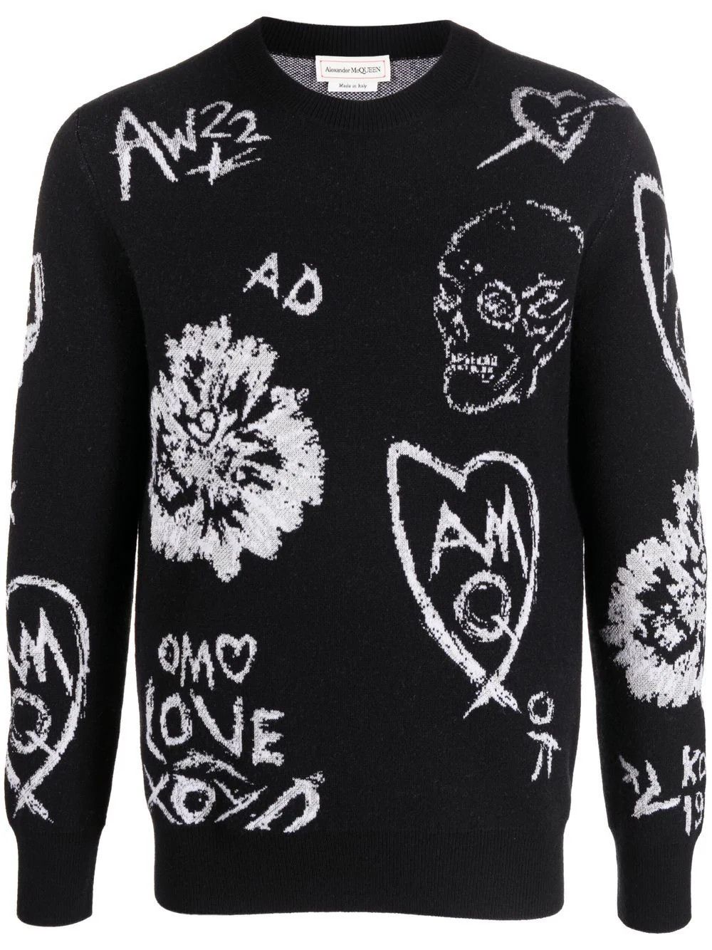 Alexander McQueen o1y1024 Sweater in Black Size US L / EU 52-54 / 3 - 1 Thumbnail