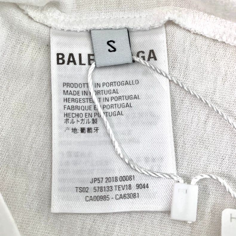 Balenciaga Balenciaga White Round Neck Short Sleeve T-shirt Size US S / EU 44-46 / 1 - 7 Thumbnail