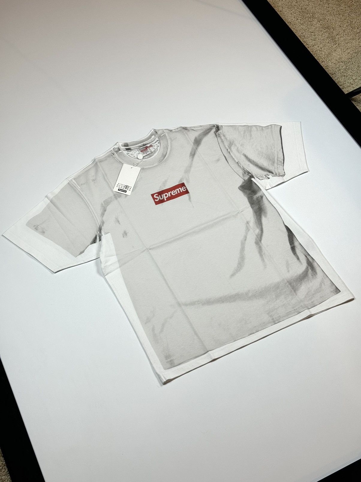 Supreme Supreme x Maison Margiela MM6 Box Logo Tee - Small | Grailed