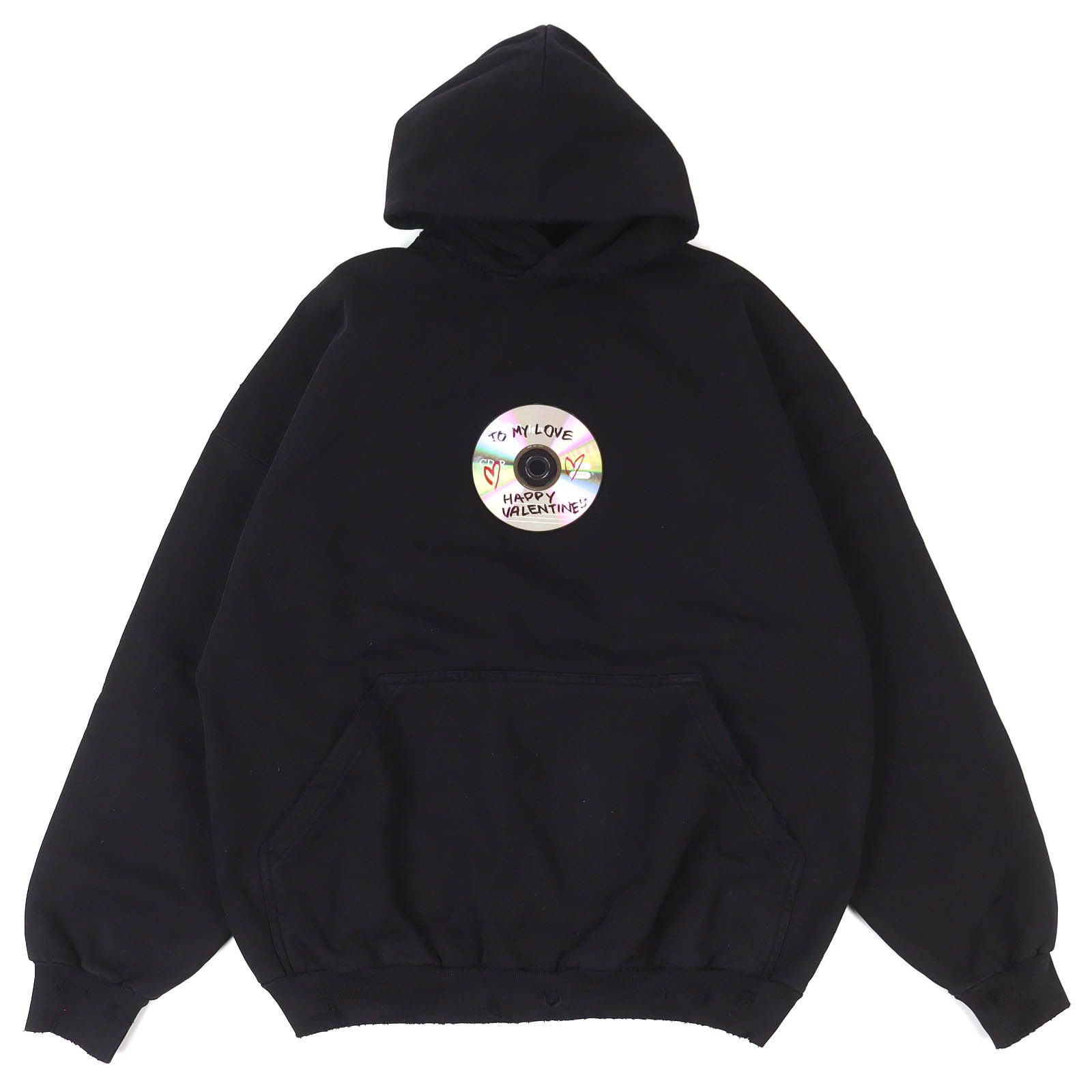 Balenciaga Balenciaga Balenciaga Valentine CD Hoodie Hoodie Textile Sweatshirts & Hoodies 739024 DUTY FREE for USA Size ONE SIZE - 1 Thumbnail