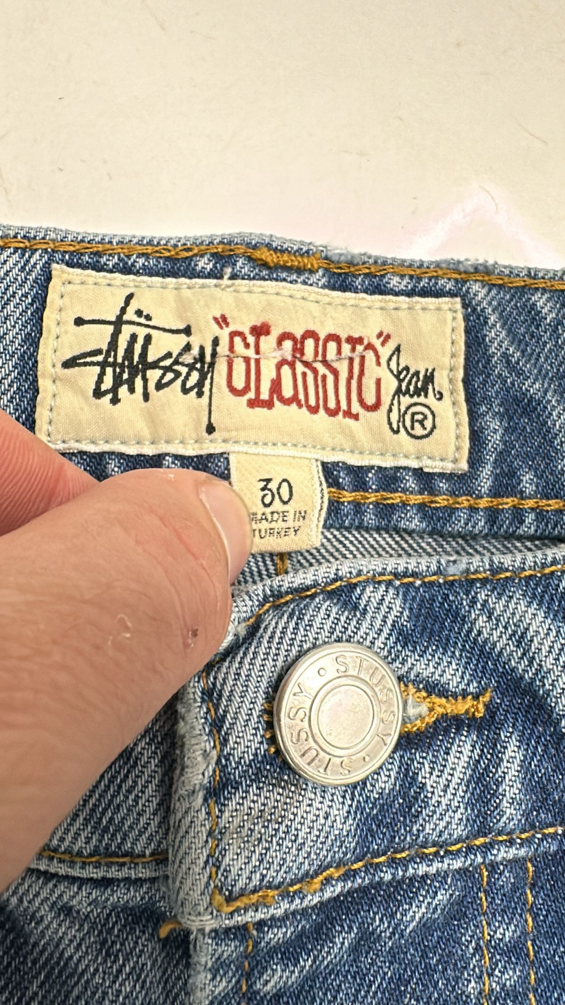Stussy × Vintage Stüssy Classic Jean Blue Size 30 Size US 30 / EU 46 - 5 Thumbnail