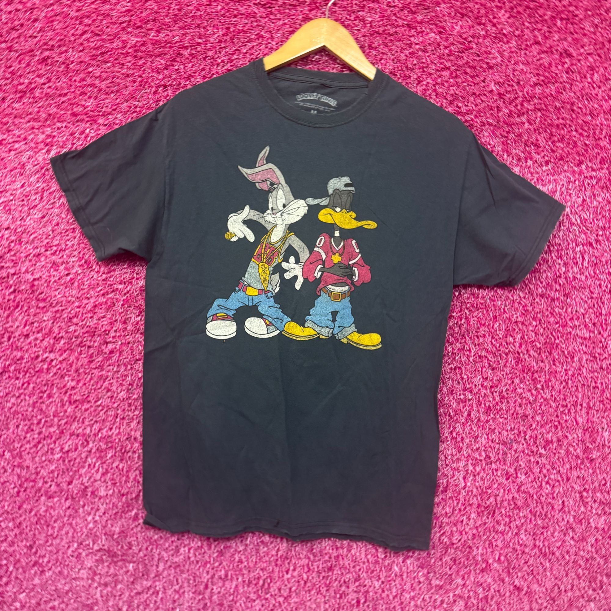 Warner Bros Looney Tunes Bugs Bunny Daffy Duck Criss Cross Parody Tee M Size US M / EU 48-50 / 2 - 1 Thumbnail