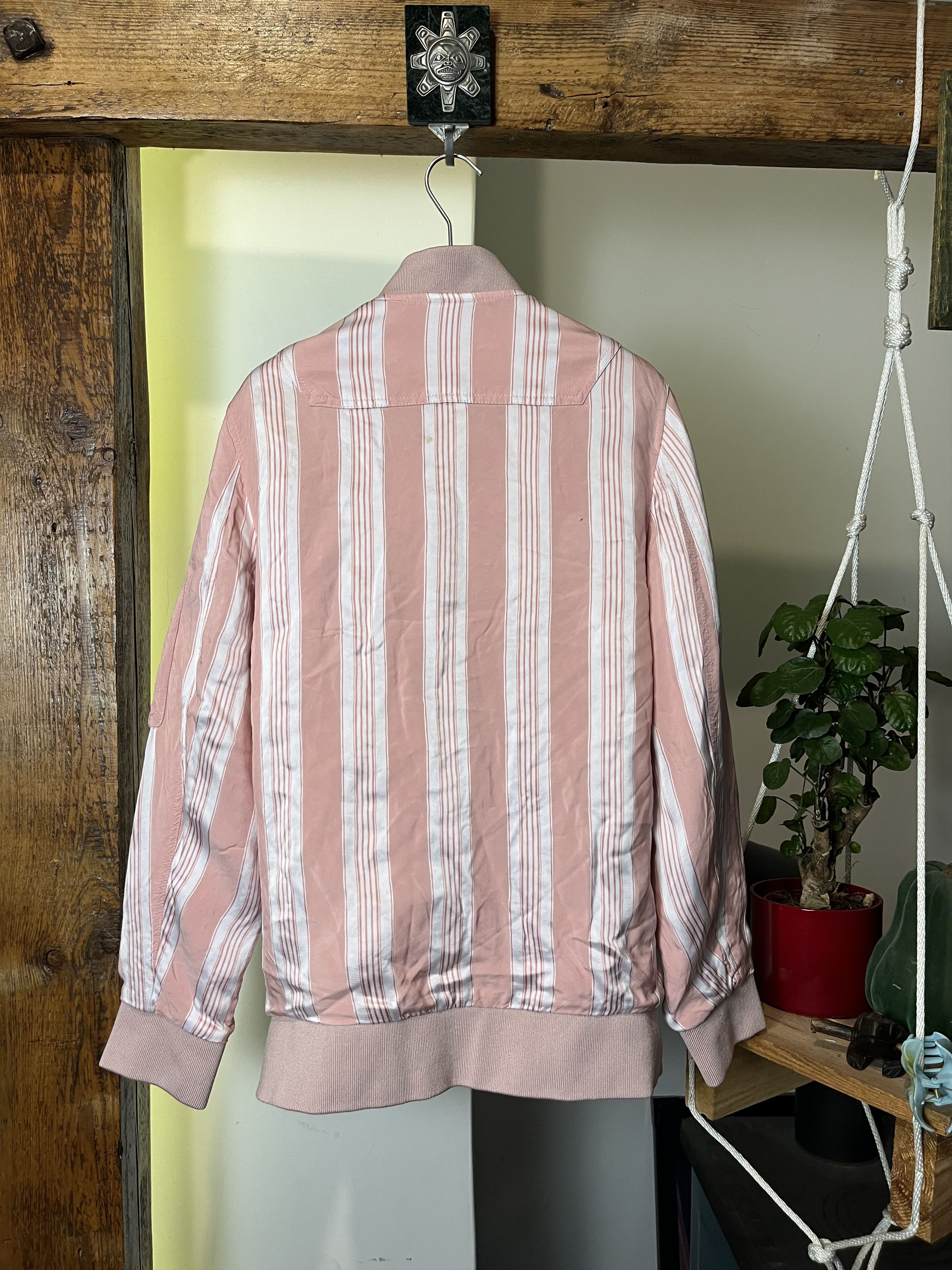 Acne Studios Acne Studios Varden VI STR SS16 Striped Padded Bomber Jacket Size US S / EU 44-46 / 1 - 2 Thumbnail