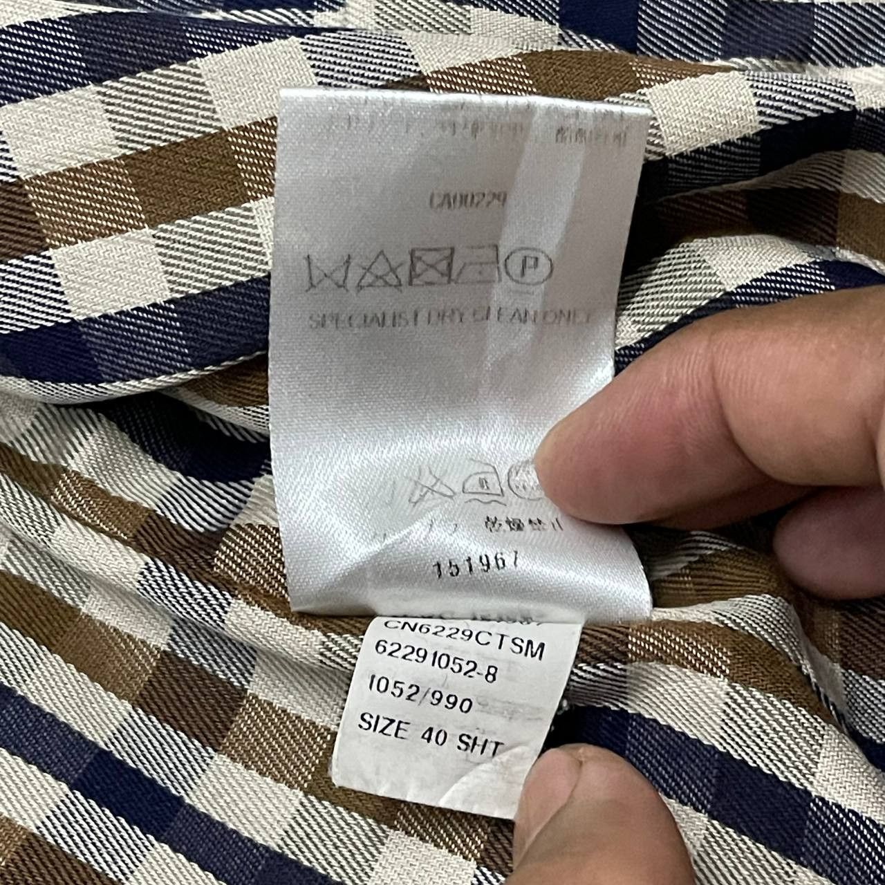 Aquascutum Vintage Aquascuntum London Trench Coat Checkered Size US L / EU 52-54 / 3 - 14 Thumbnail