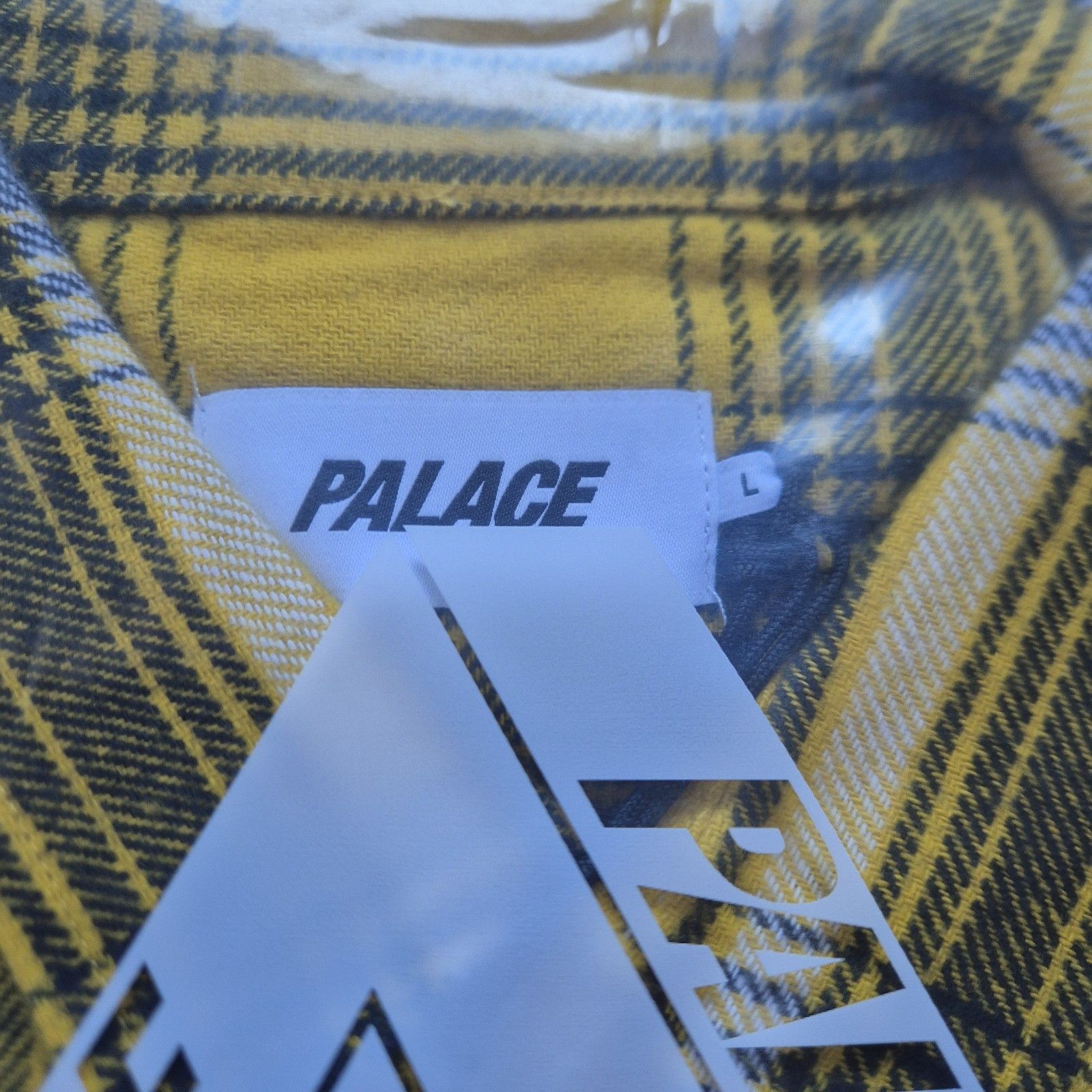Palace Palace Check Shirt Yellow Large Brand New With Tags SS24 Size US L / EU 52-54 / 3 - 3 Thumbnail