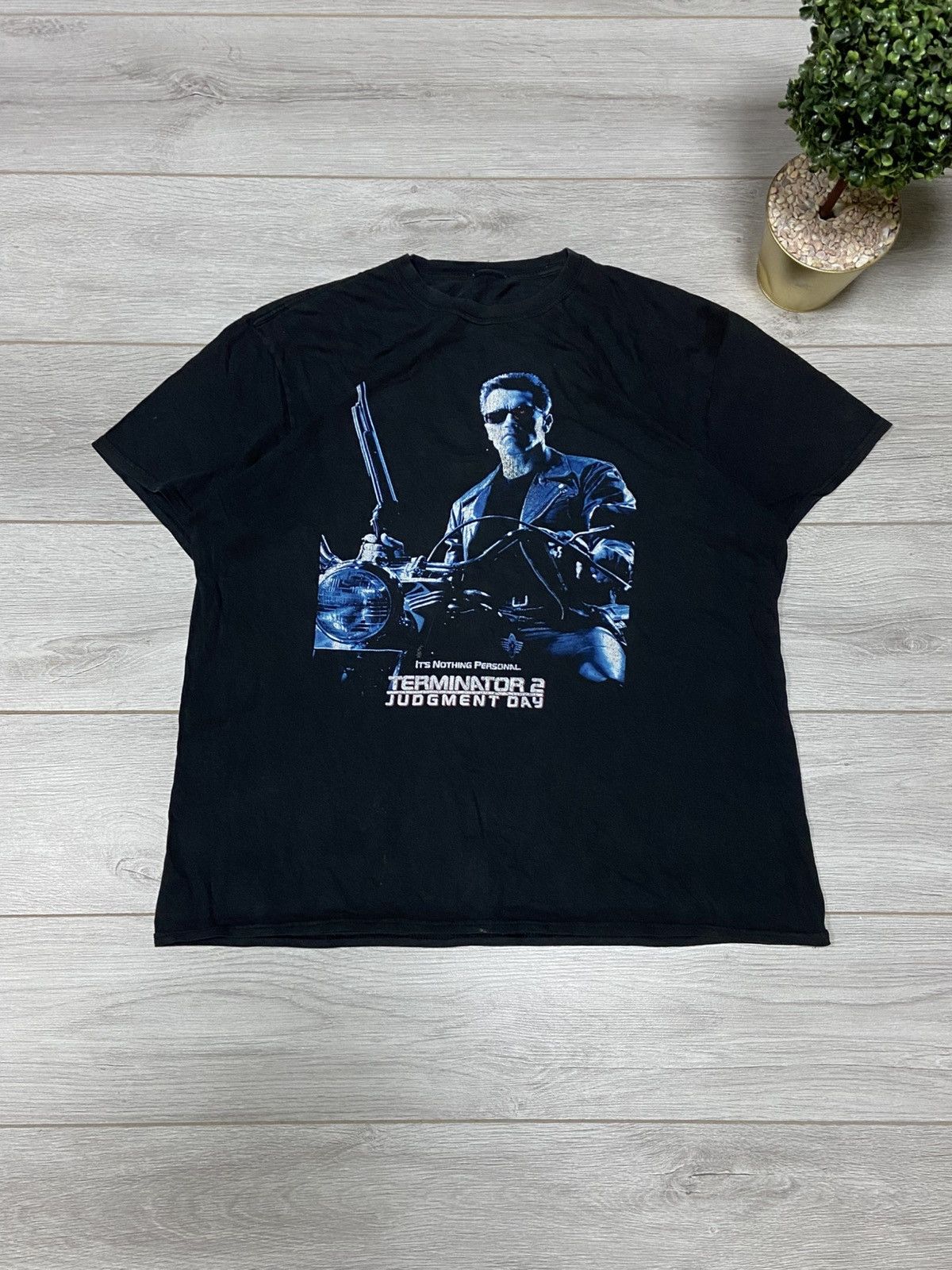 Vintage Vintage Terminator 2 T-shirt Judgment day Schwarzenegger Size US XL / EU 56 / 4 - 1 Thumbnail