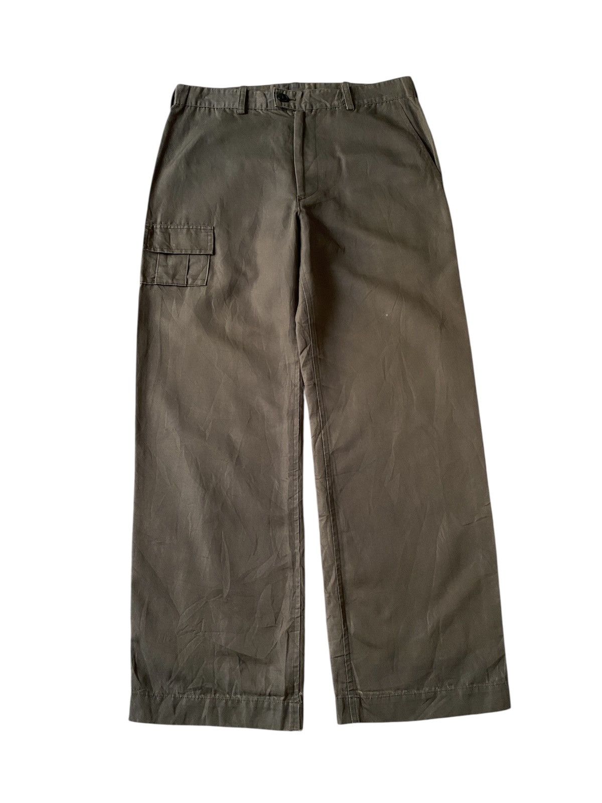 Yohji Yamamoto Y’s Yohji Yamamoto Olive Green Military Design Pant Size US 32 / EU 48 - 1 Thumbnail