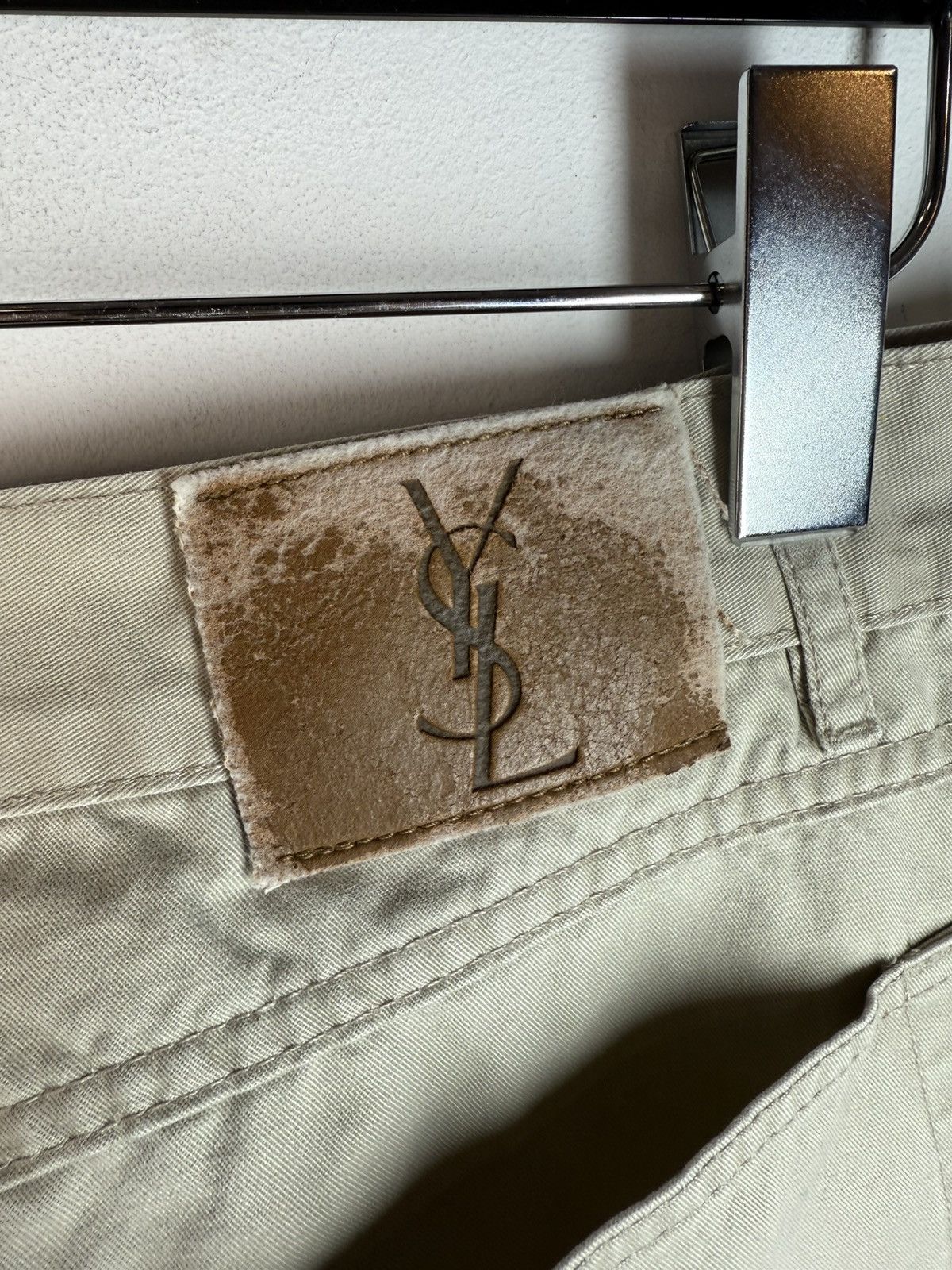 Yves Saint Laurent Beige 36x32 YSL Jeans Cotton Pants Size US 36 / EU 52 - 16 Thumbnail