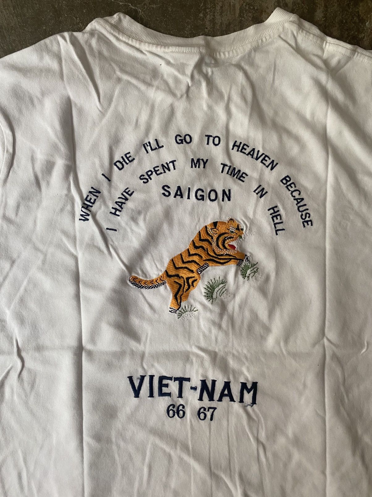 Vintage Vintage Vietnam Souvenir Embroidery Tee RRL CPFM Kapital Size US M / EU 48-50 / 2 - 6 Thumbnail