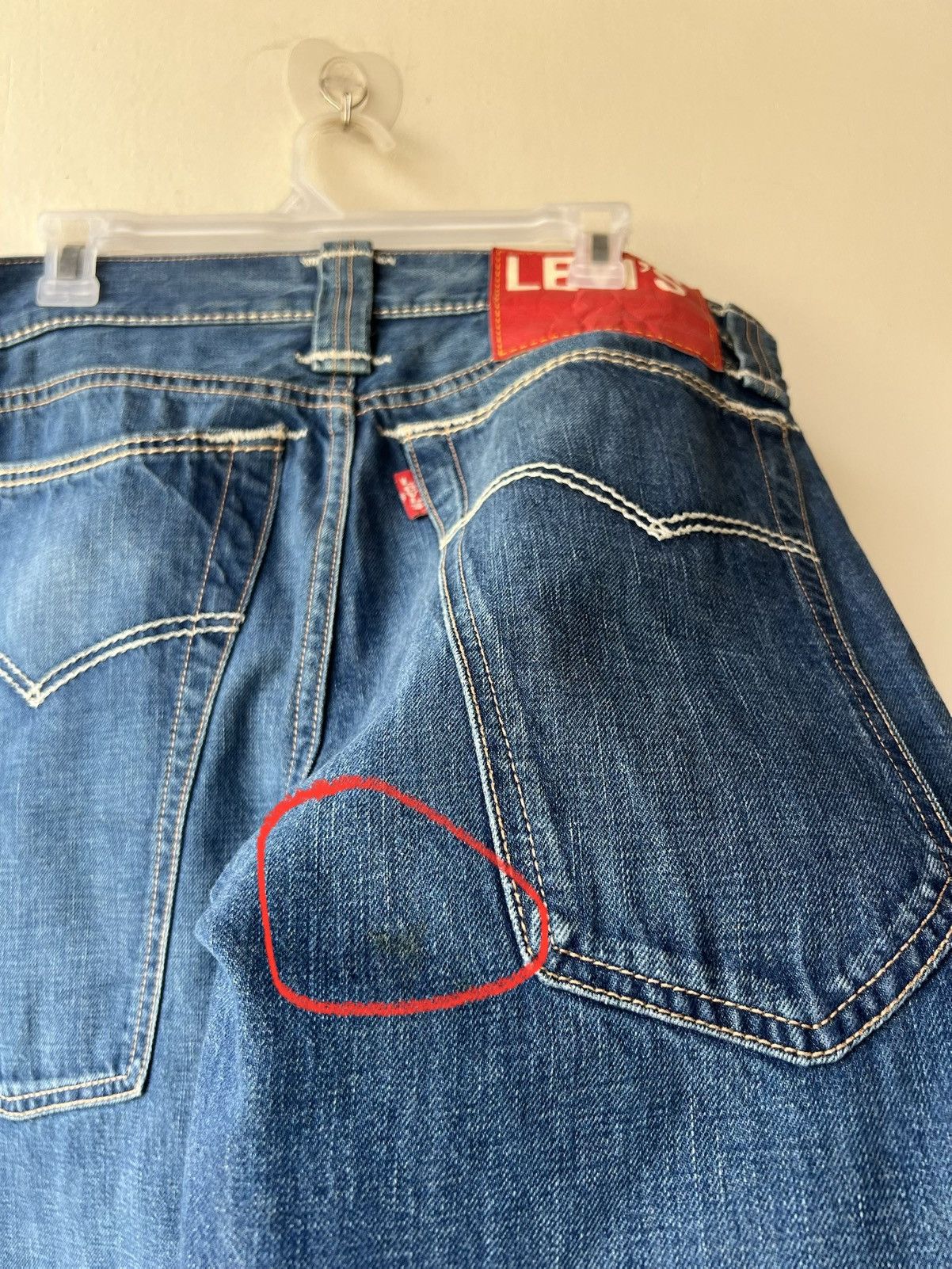 Levi's Vintage 2000s Levi’s RED Large Back Pocket Denim Jeans Size US 33 - 19 Thumbnail