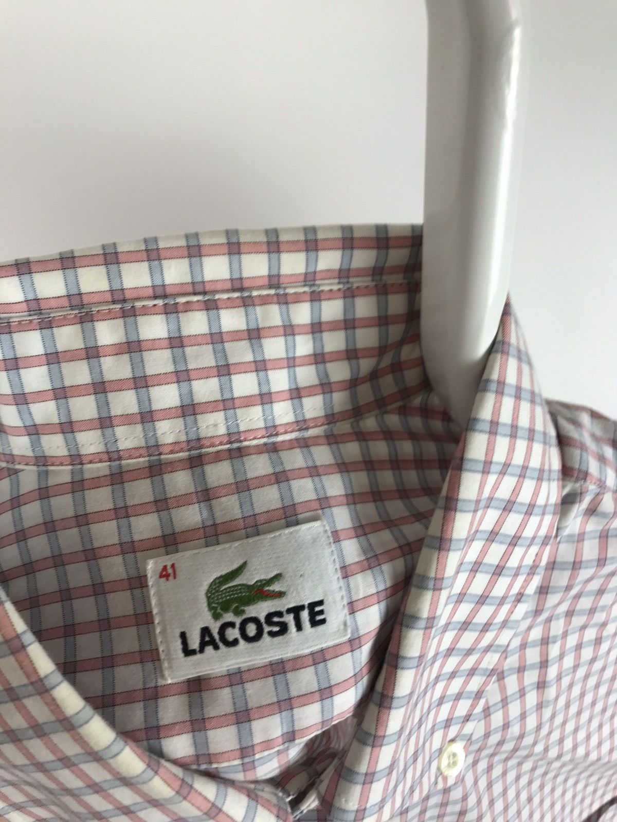 Lacoste Vintage Lacoste Long Sleeve Pink Shirt Size US L / EU 52-54 / 3 - 3 Thumbnail