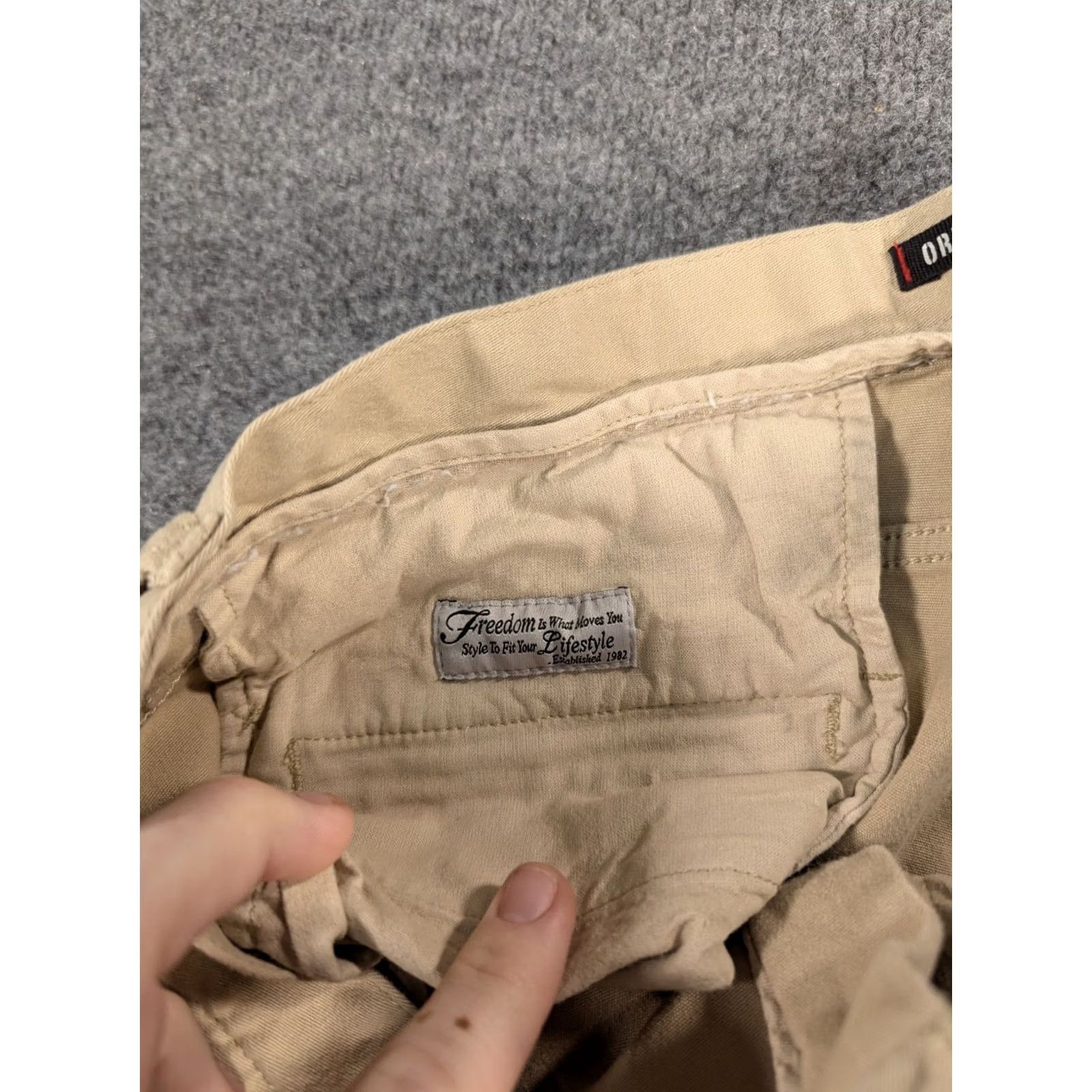 Gramicci Gramicci Pants Mens 36 Beige Hiking Chino 36x32 Tan Cargo Zip Fly Streetwear Outdoor Size US 36 / EU 52 - 5 Thumbnail